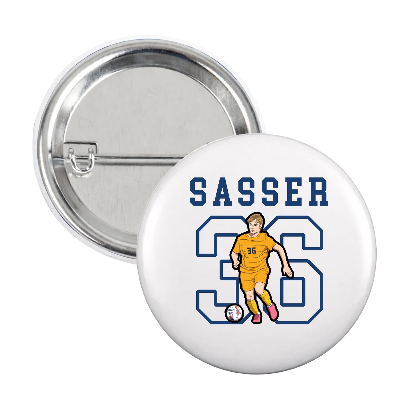 Game Day Button — Shirsey in White