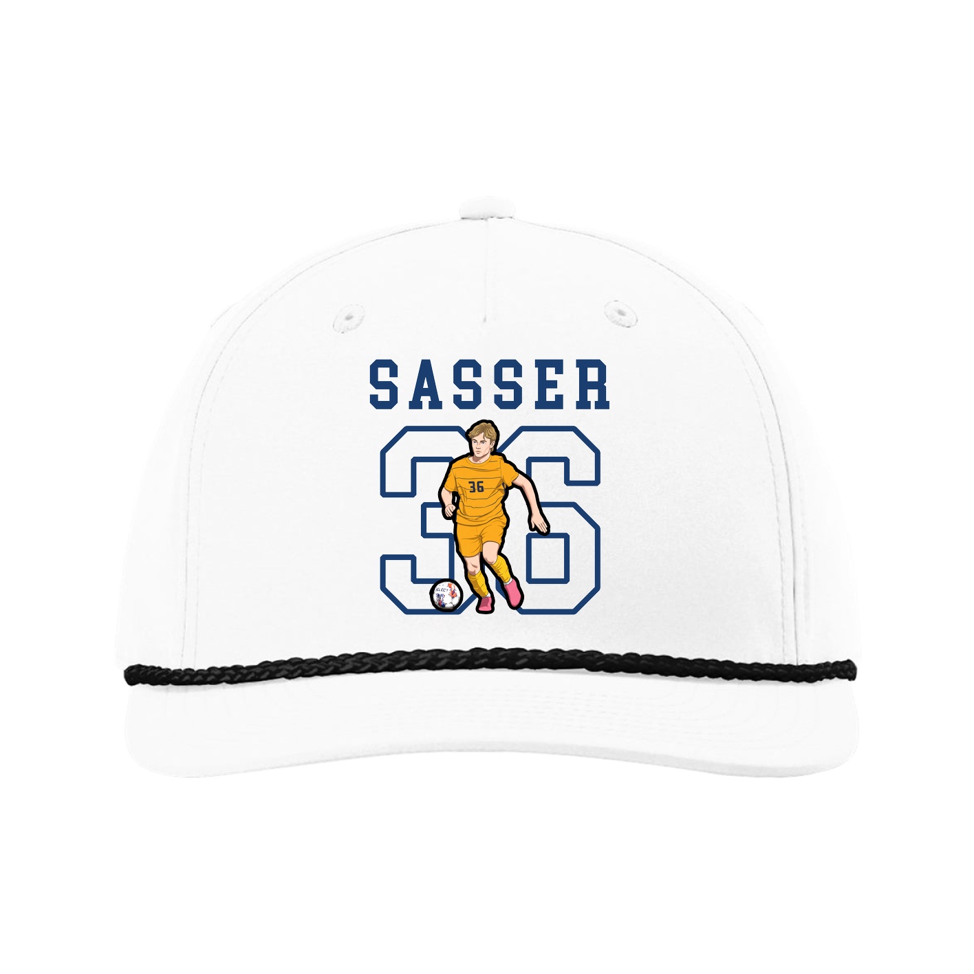 Five-Panel Classic Rope Cap — Shirsey in White
