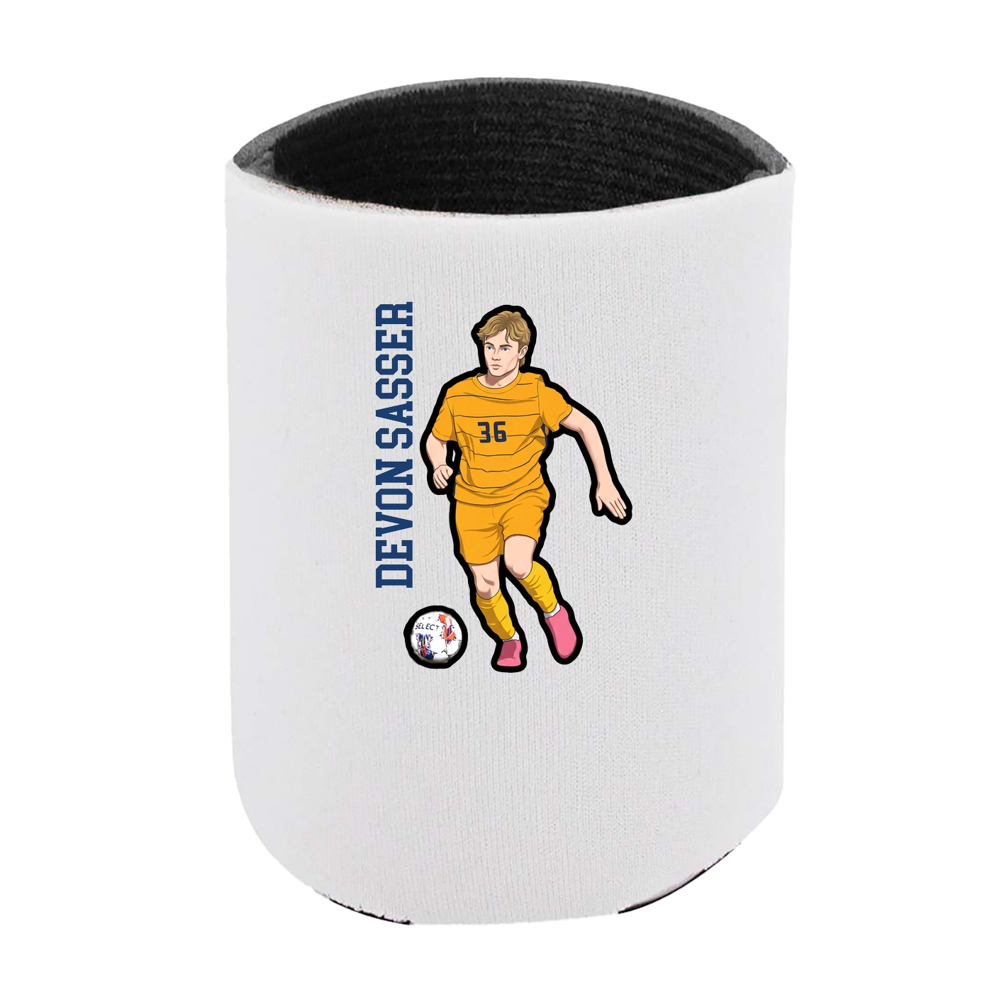 Can Holder — Name Vertical in White