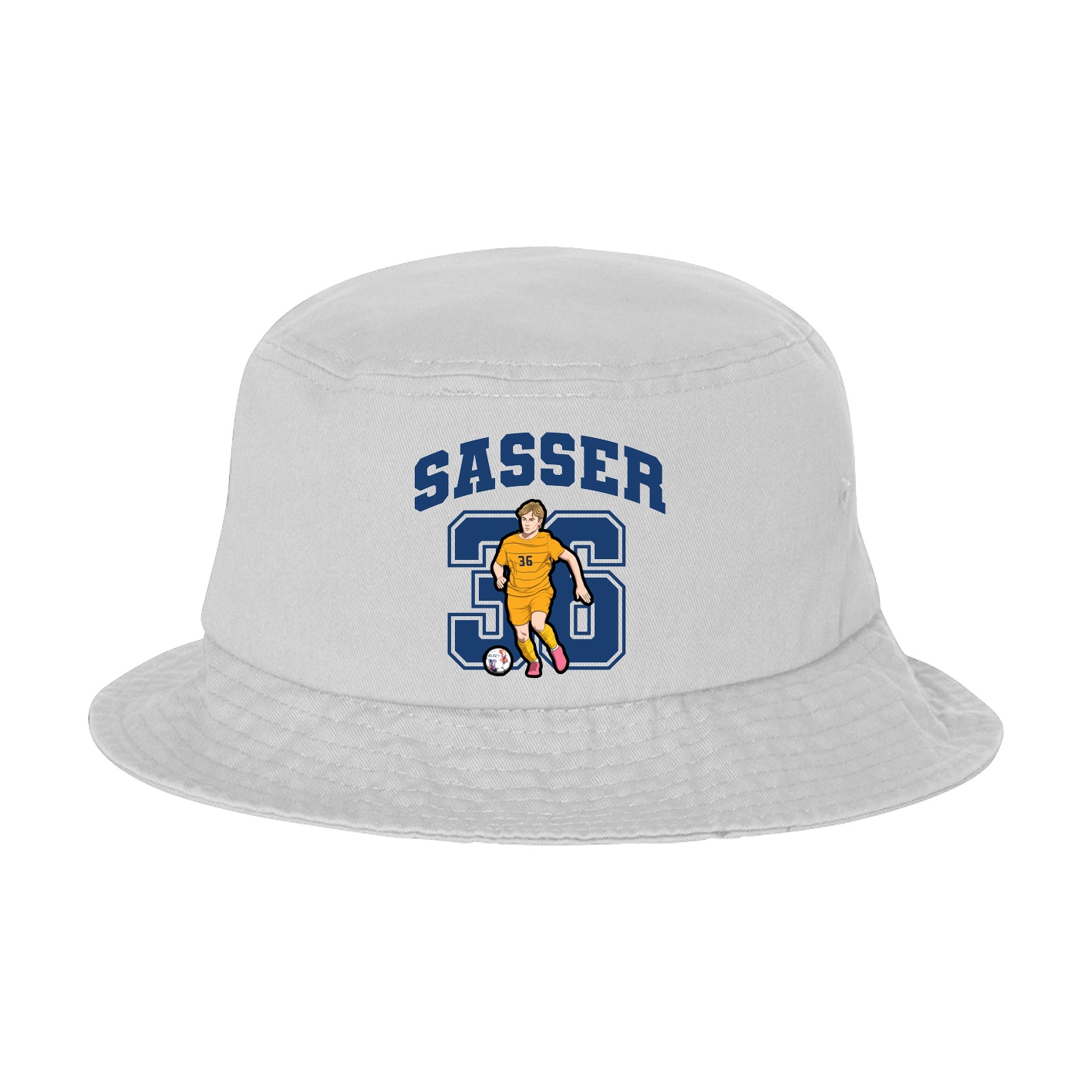 Bucket Cap — Number in White