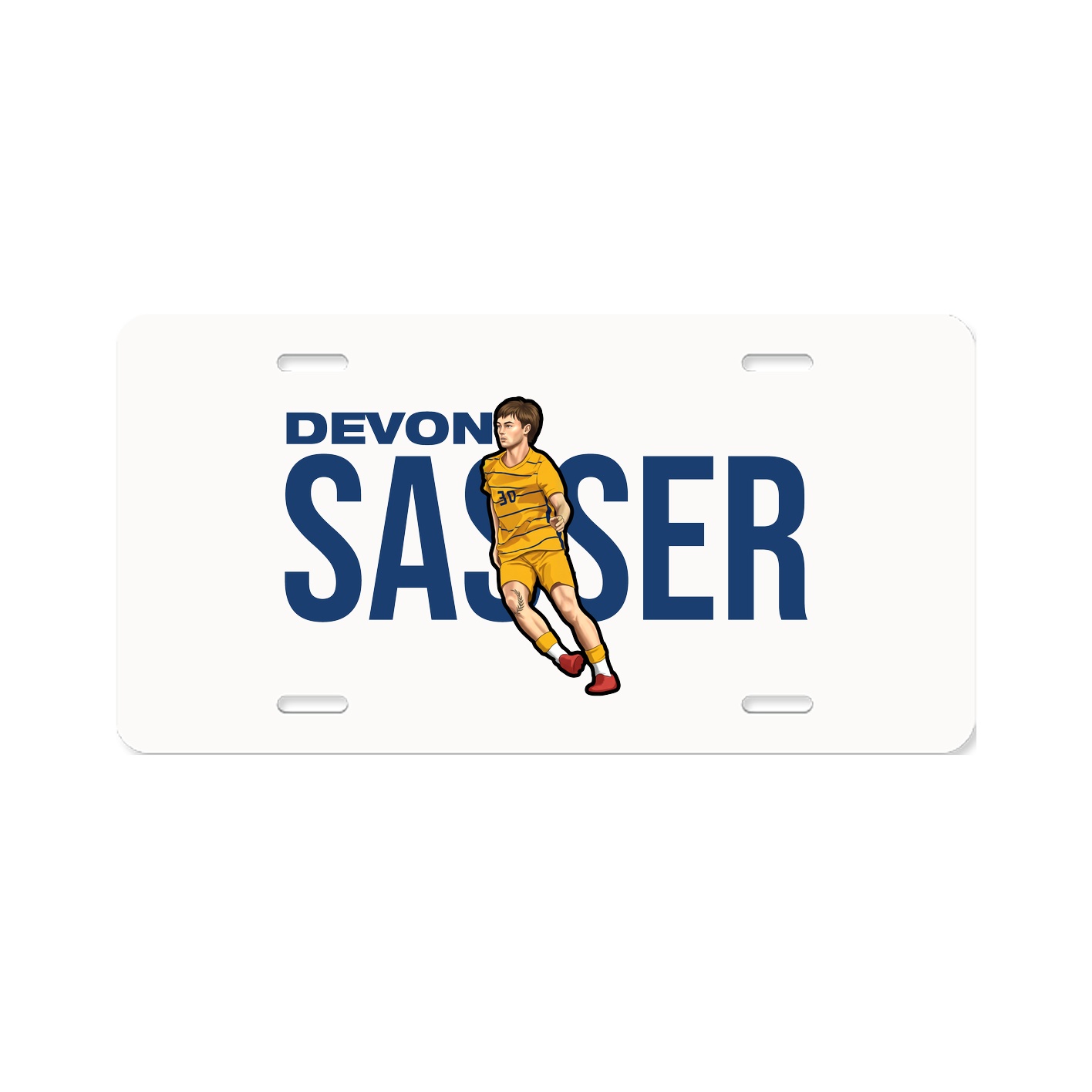 License Plate — Player Name in Classic