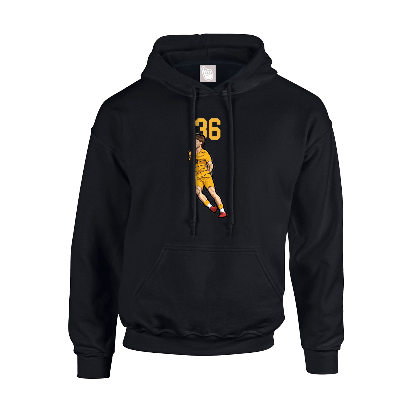 Youth Hoodie — Number Top in Black