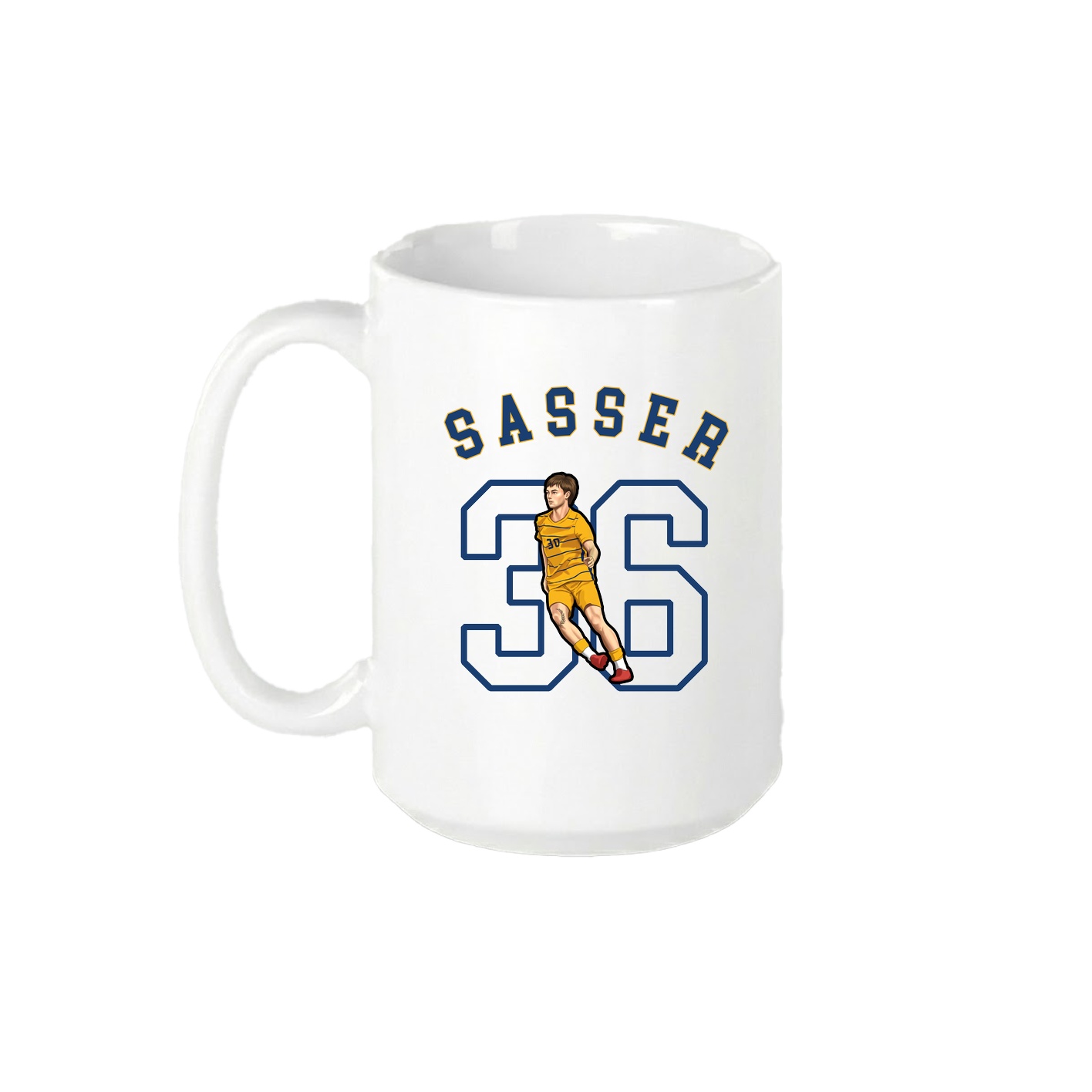15oz Coffee Mug — Shirsey Arch in White