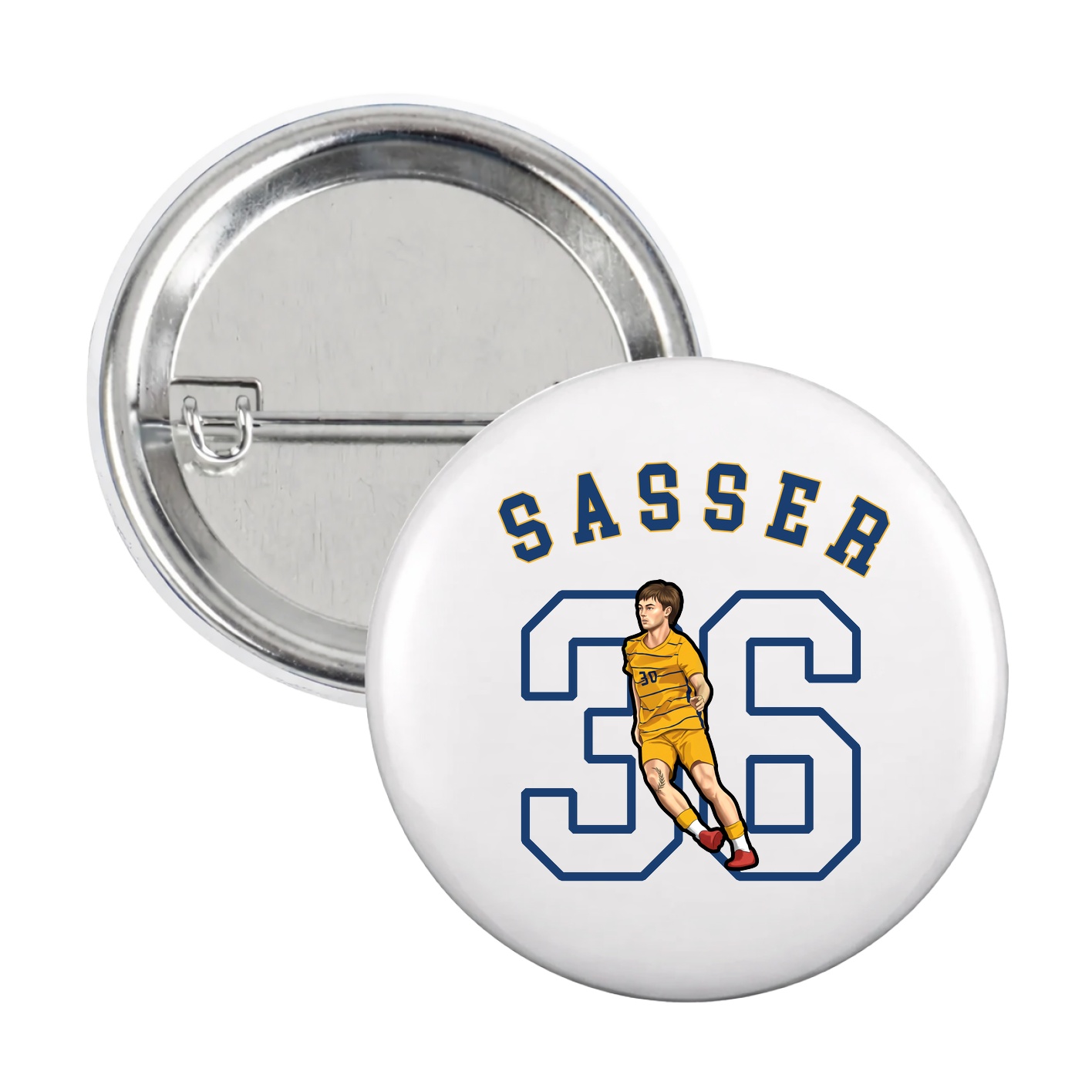 Game Day Button — Shirsey Arch in White
