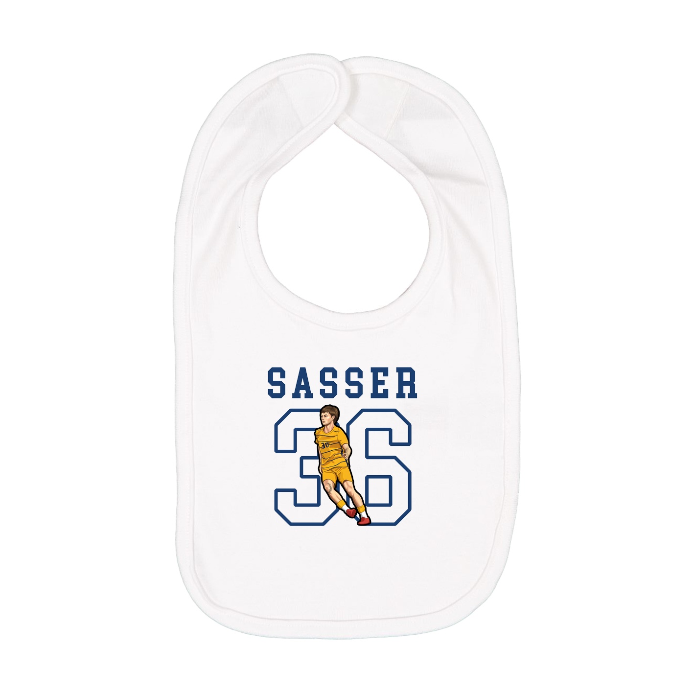 Infant Bib — Shirsey in White