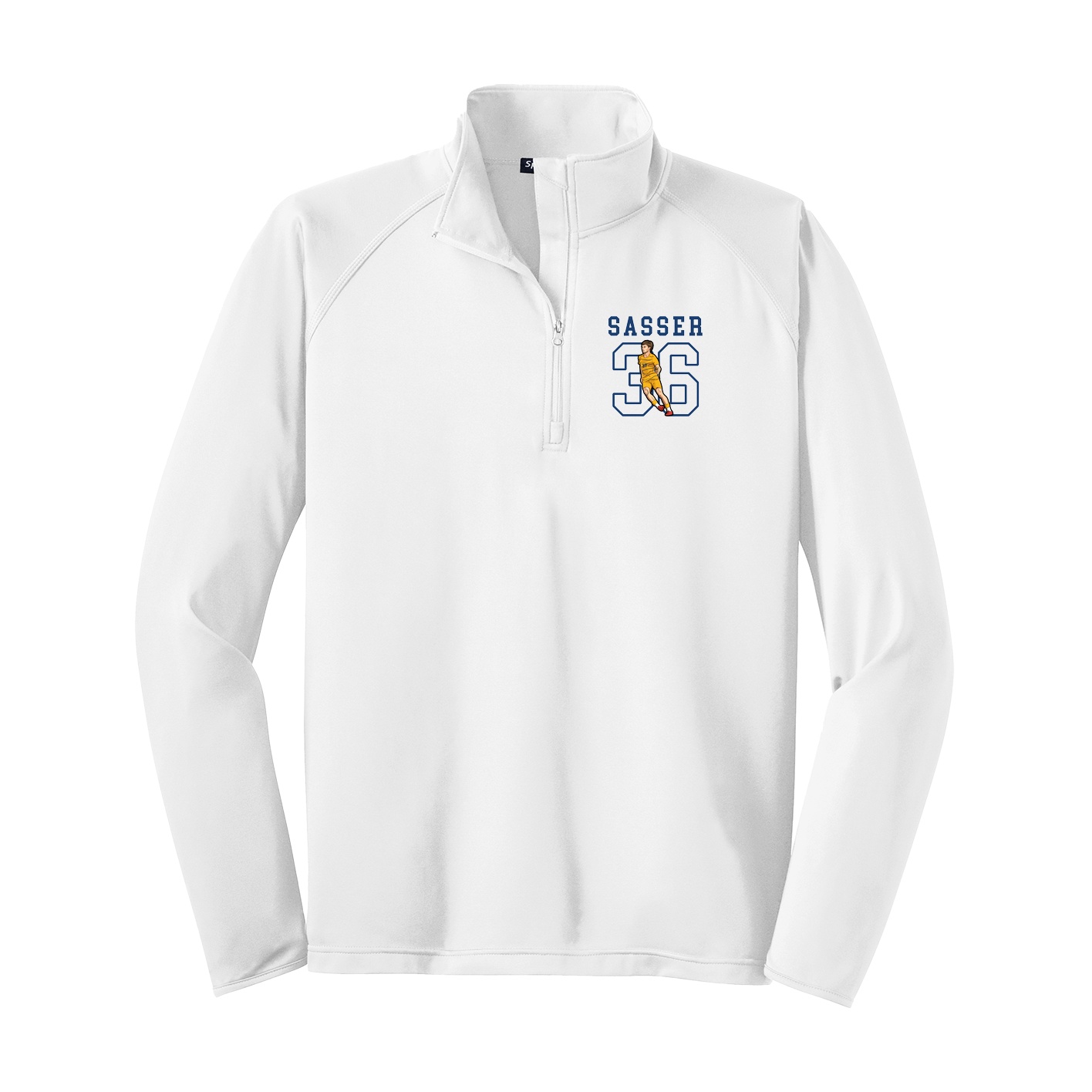 Q-Zip Pullover — Shirsey in White