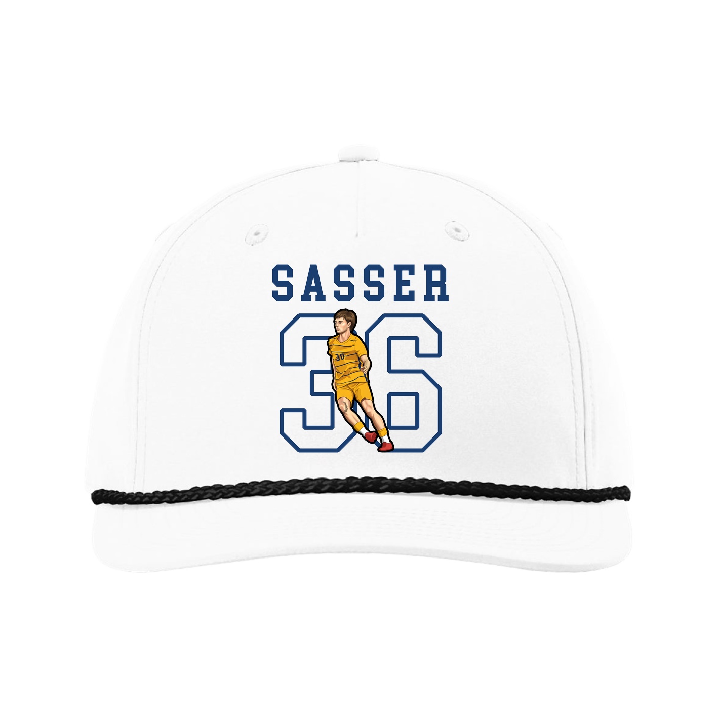 Five-Panel Classic Rope Cap — Shirsey in White