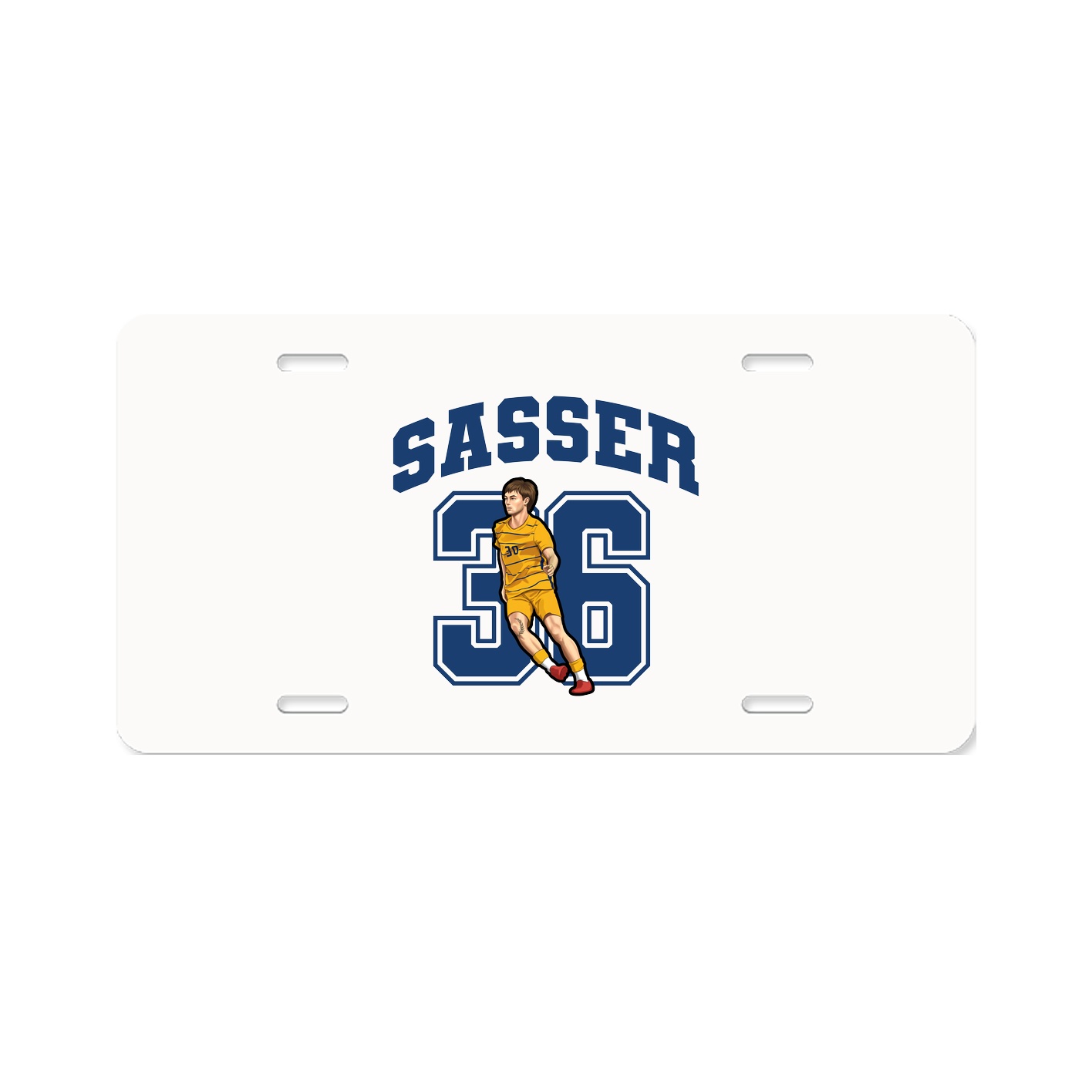License Plate — Number in Classic