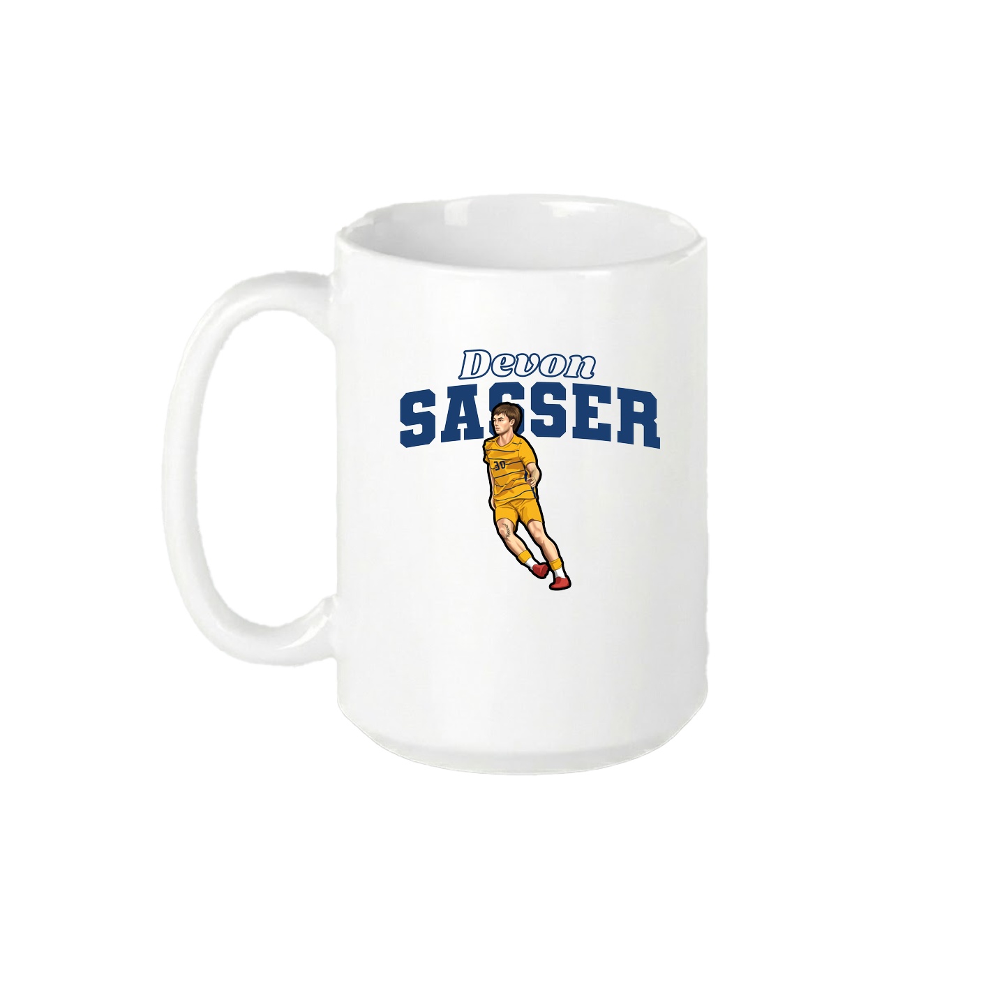15oz Coffee Mug — Name Arch in White