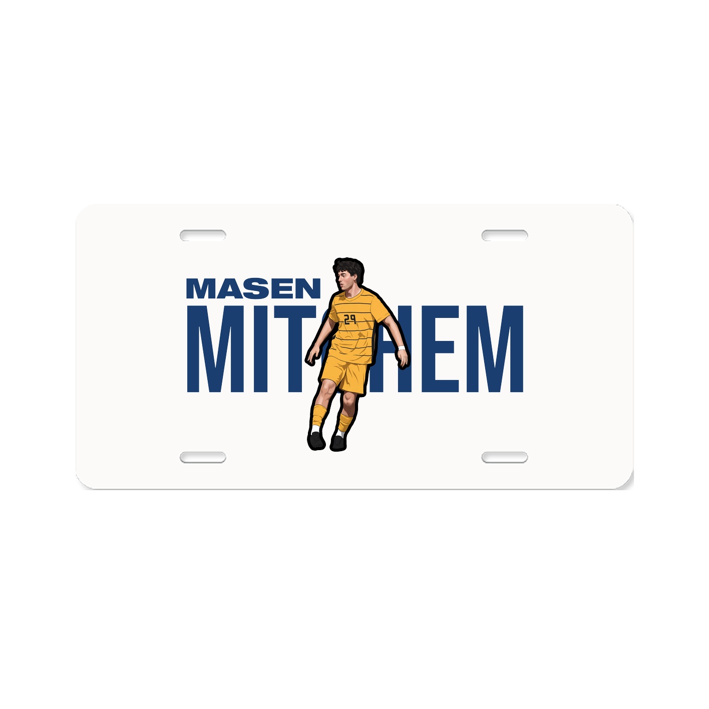 License Plate — Player Name in Classic