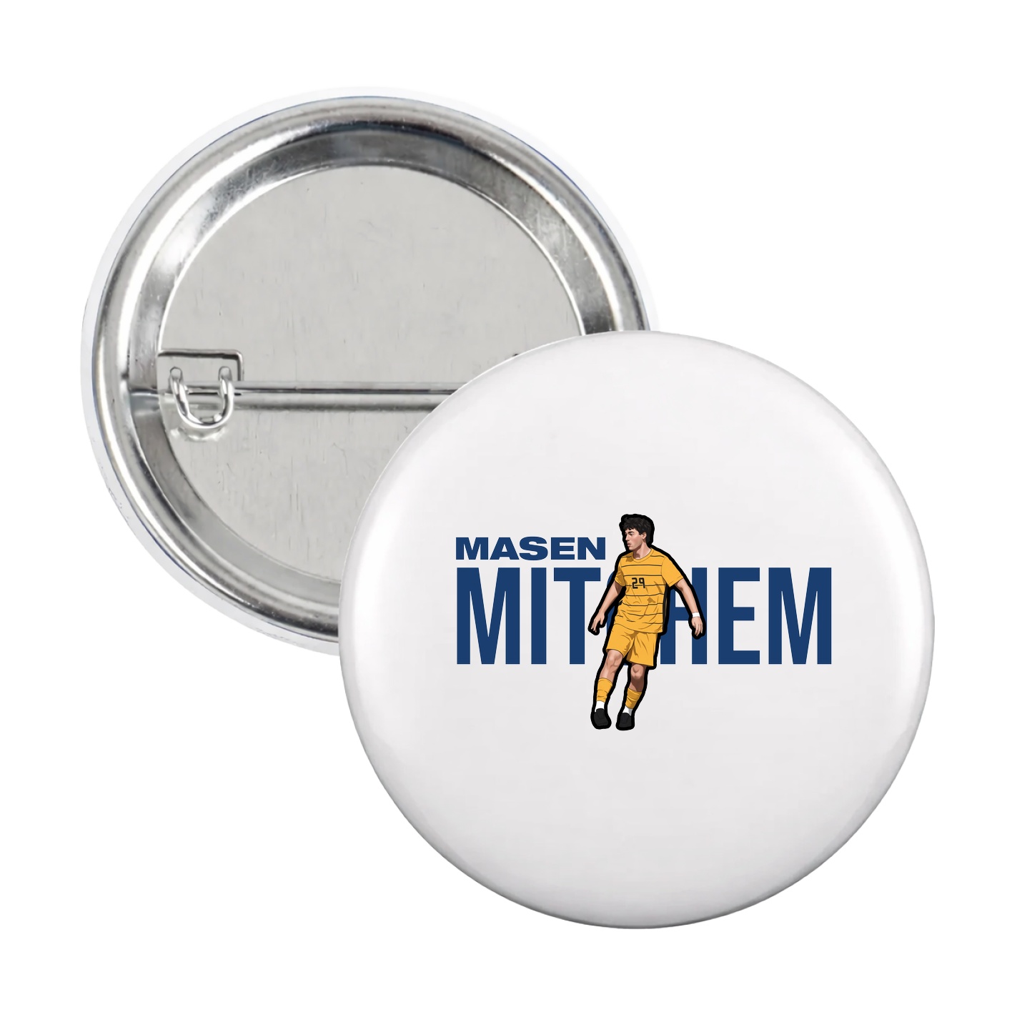 Game Day Button — Player Name in White