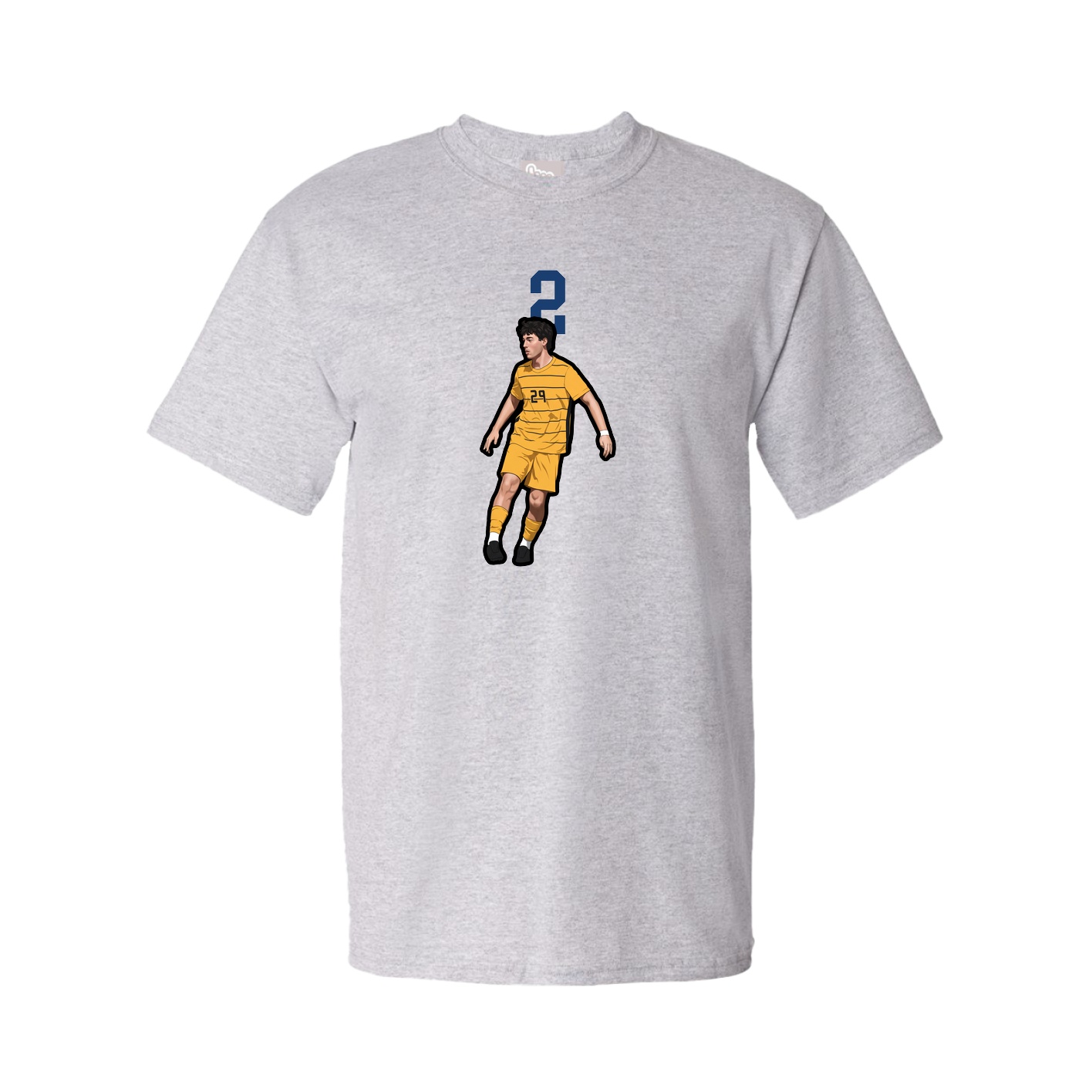 Tee — Number Top in Grey