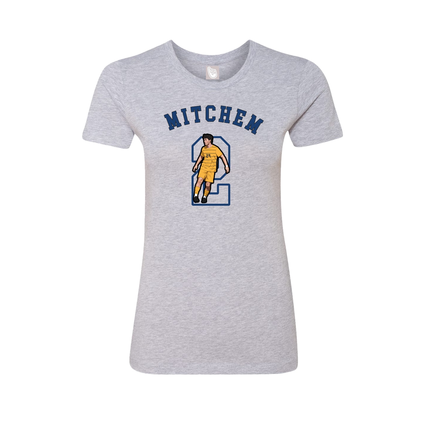 Fitted Women's Tee — Shirsey Arch in Grey