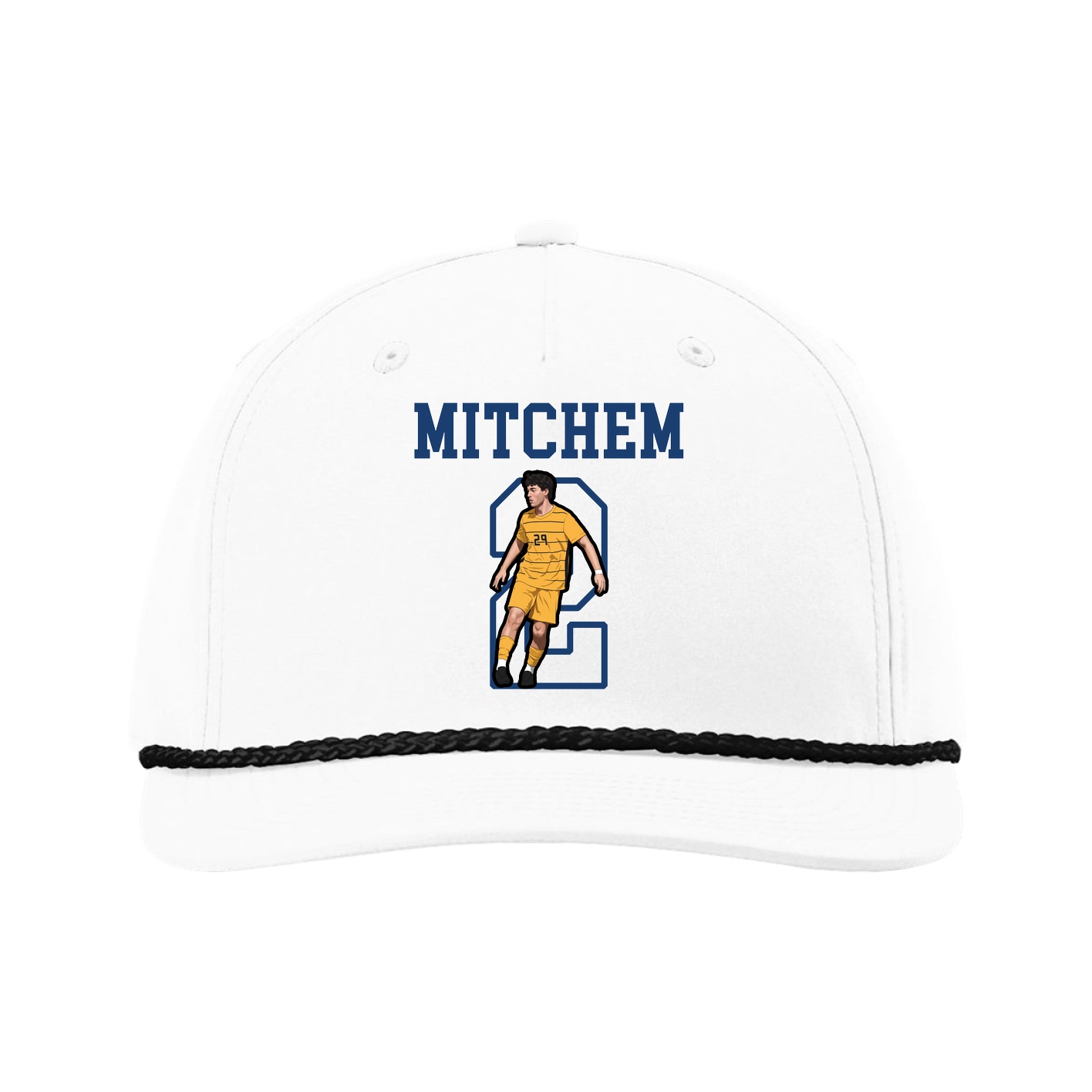 Five-Panel Classic Rope Cap — Shirsey in White