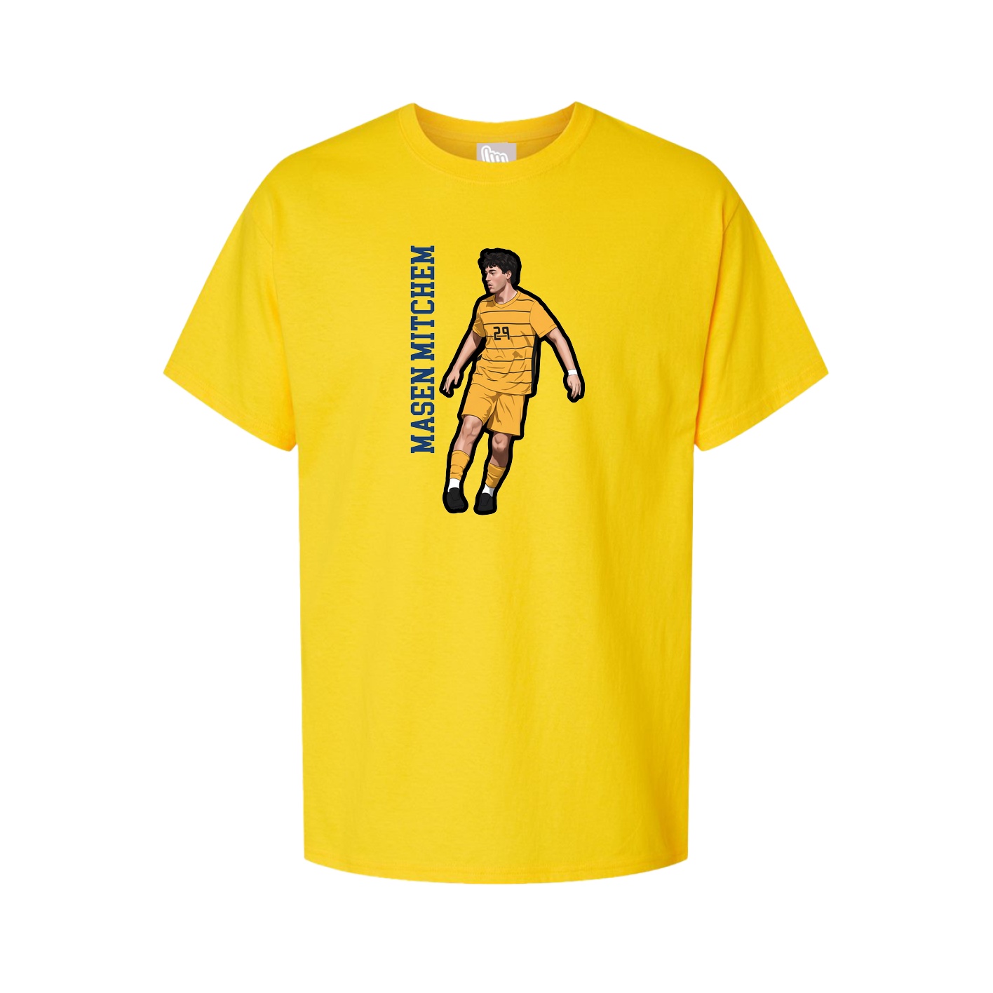 Tee — Name Vertical in Gold