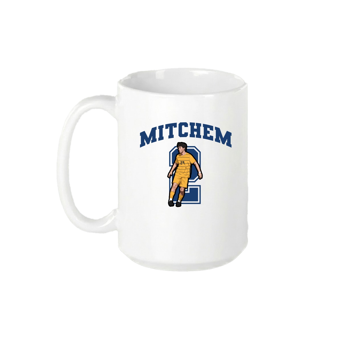 15oz Coffee Mug — Number in White