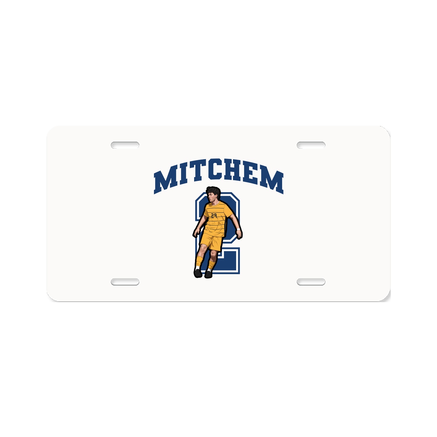 License Plate — Number in Classic