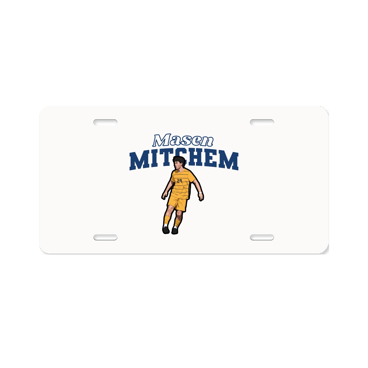 License Plate — Name Arch in Classic