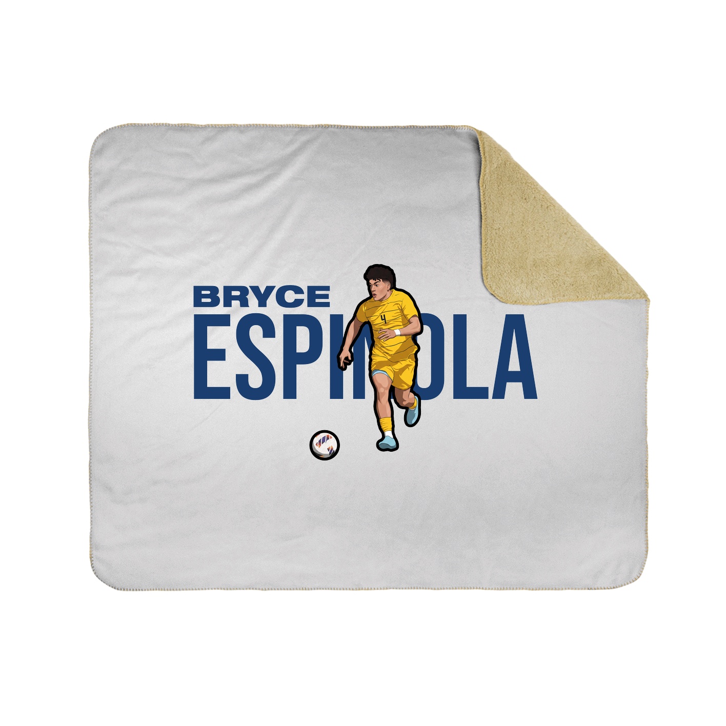Throw Blanket — Player Name in White