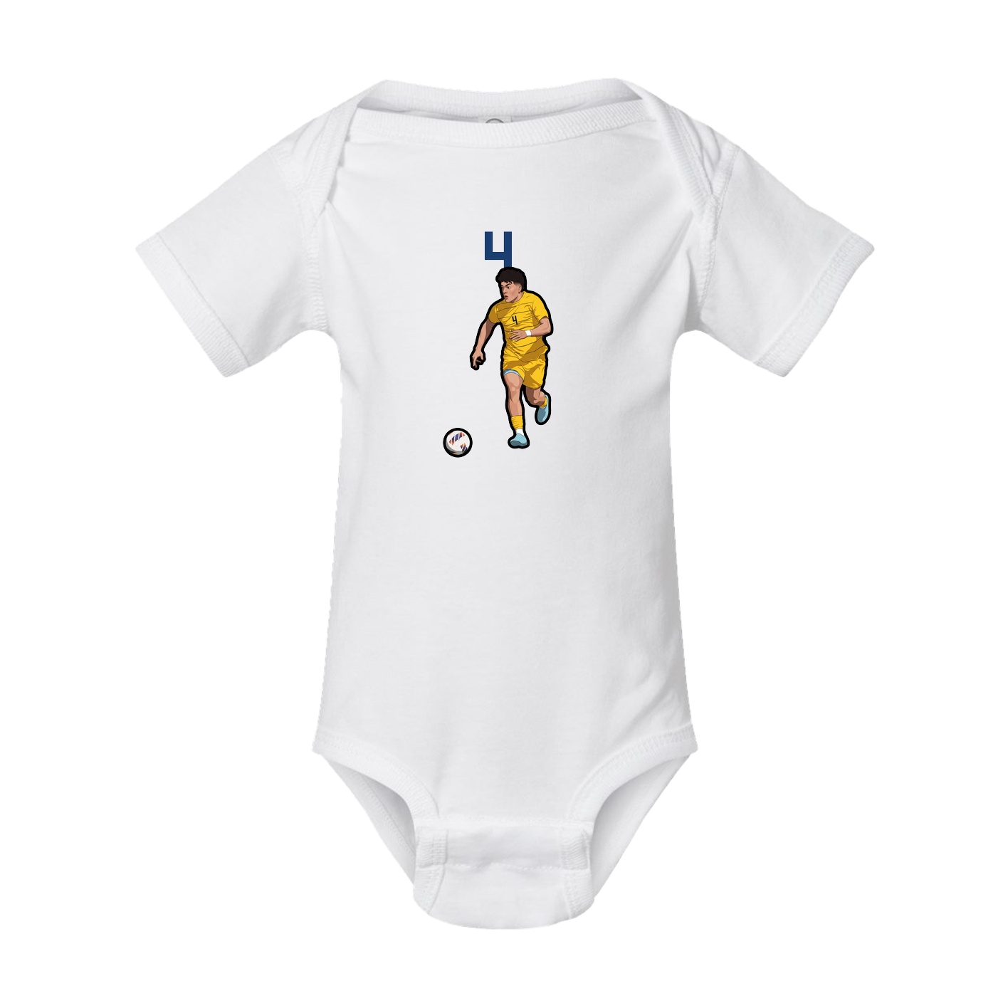 Baby Onesie — Number Top in White