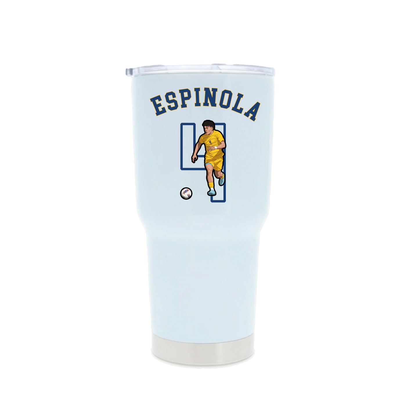 30oz Stainless Steel Tumbler — Shirsey Arch in White