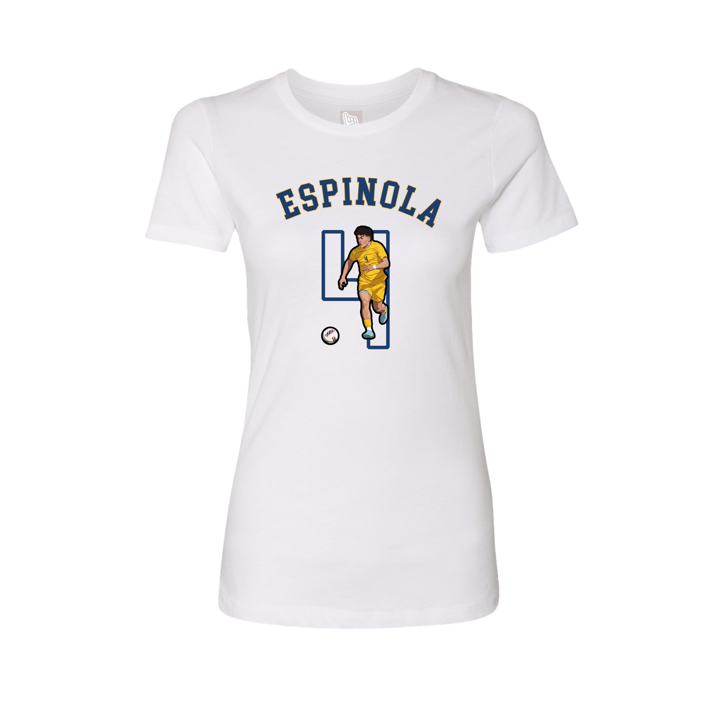 Fitted Women's Tee — Shirsey Arch in White
