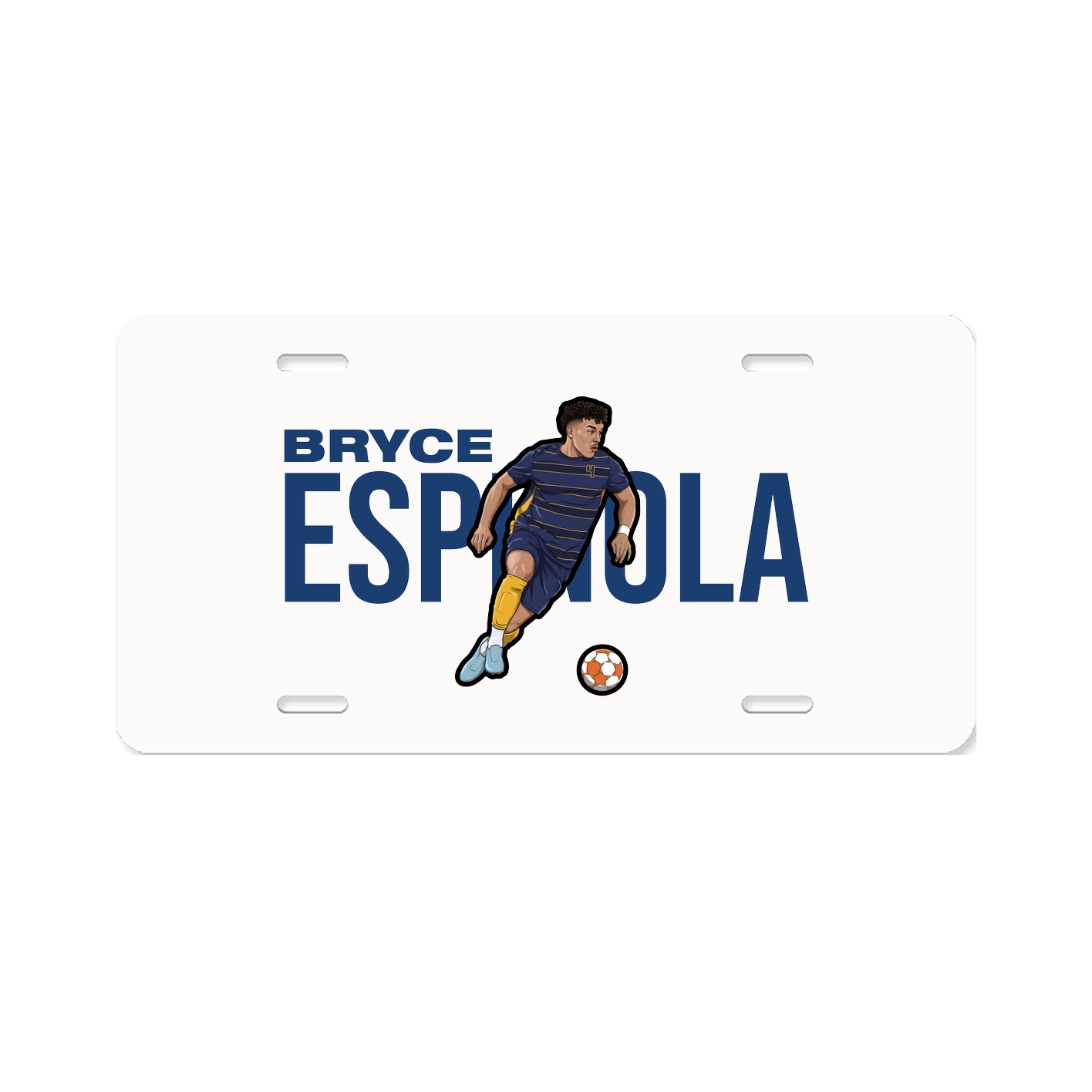 License Plate — Player Name in Classic