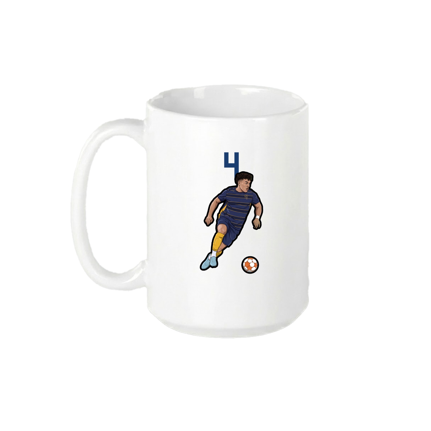 15oz Coffee Mug — Number Top in White
