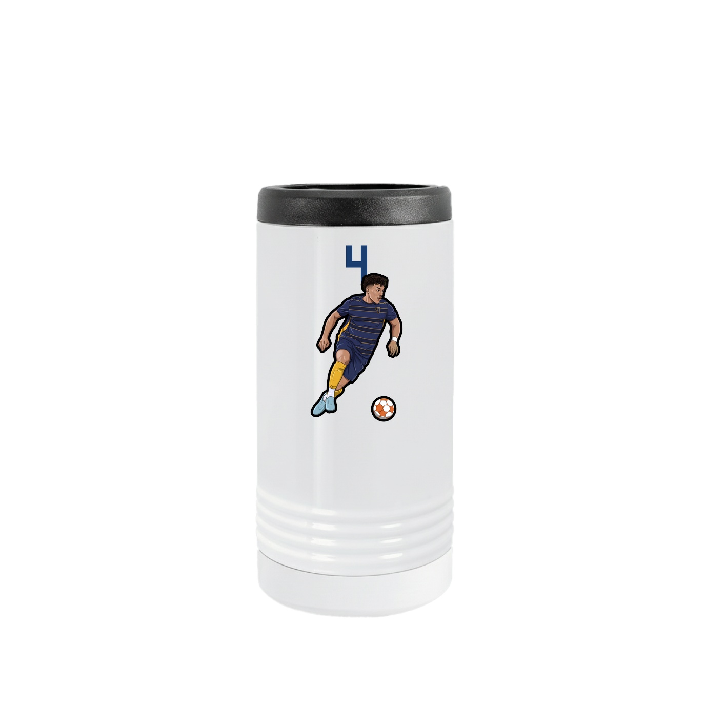 Slim Beverage Holder — Number Top in White