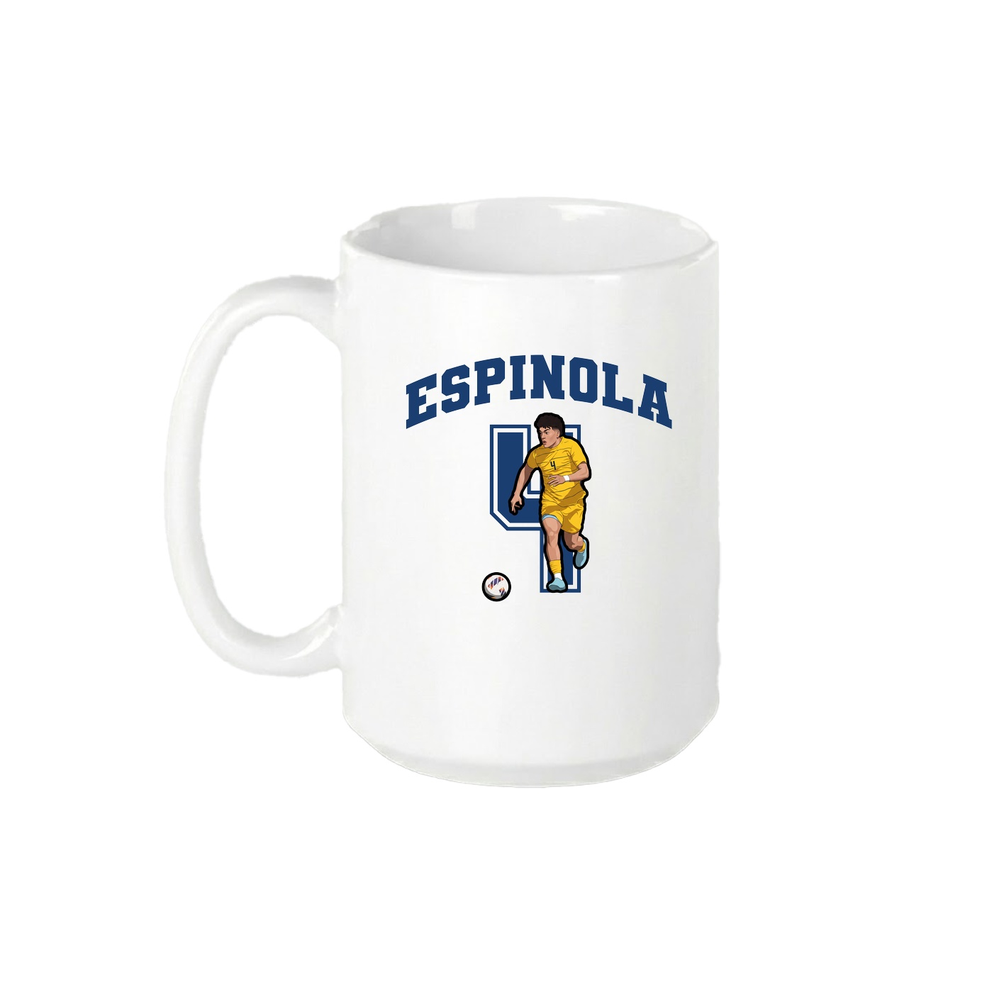 15oz Coffee Mug — Number in White