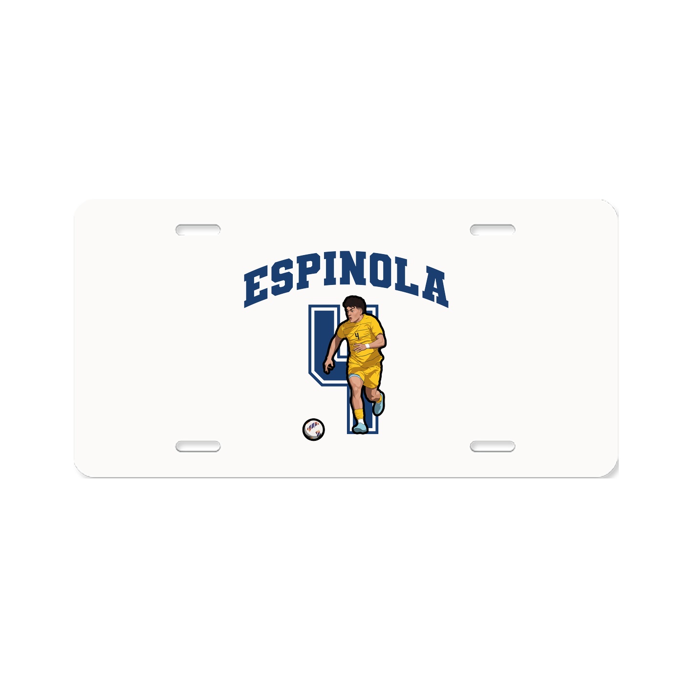 License Plate — Number in Classic