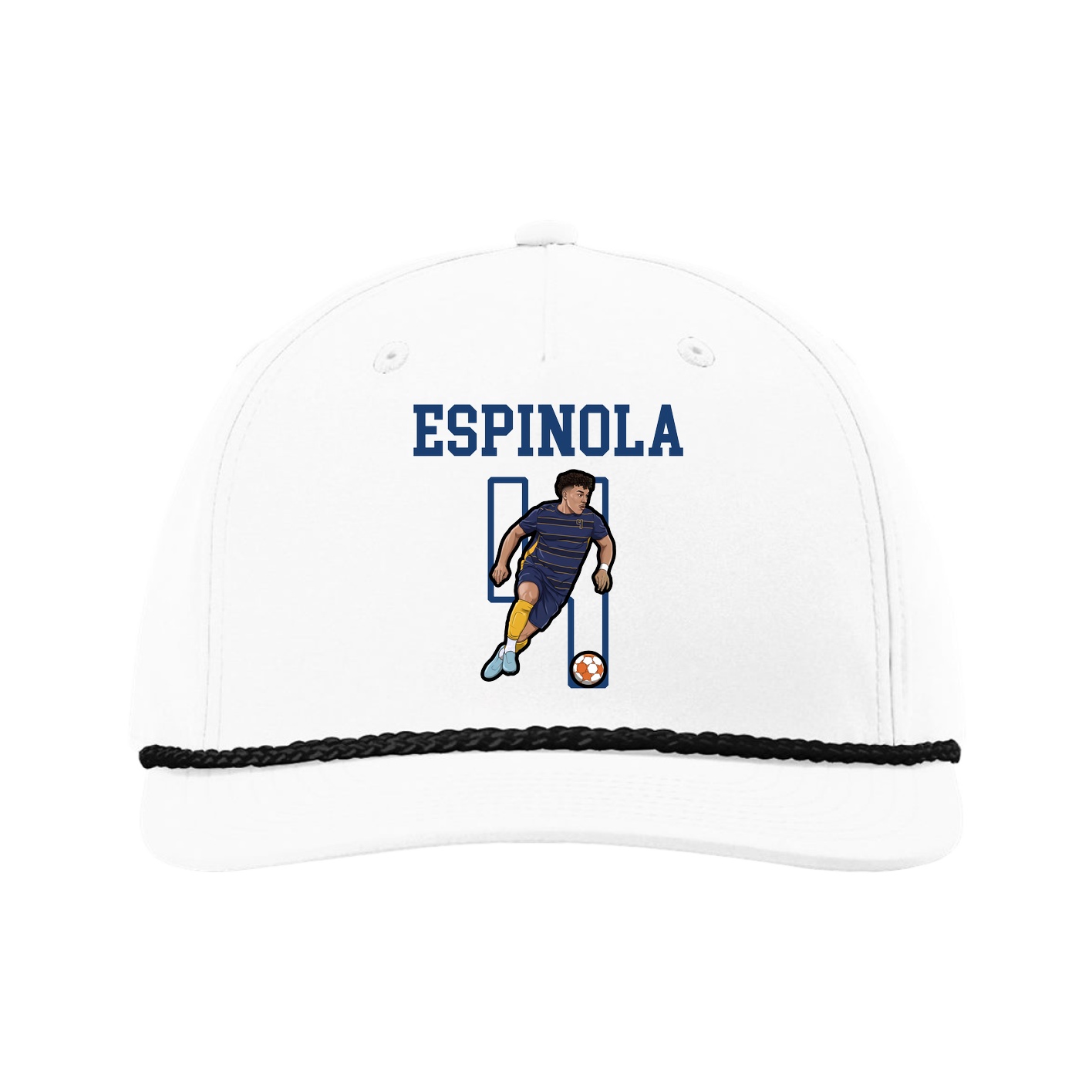 Five-Panel Classic Rope Cap — Shirsey in White