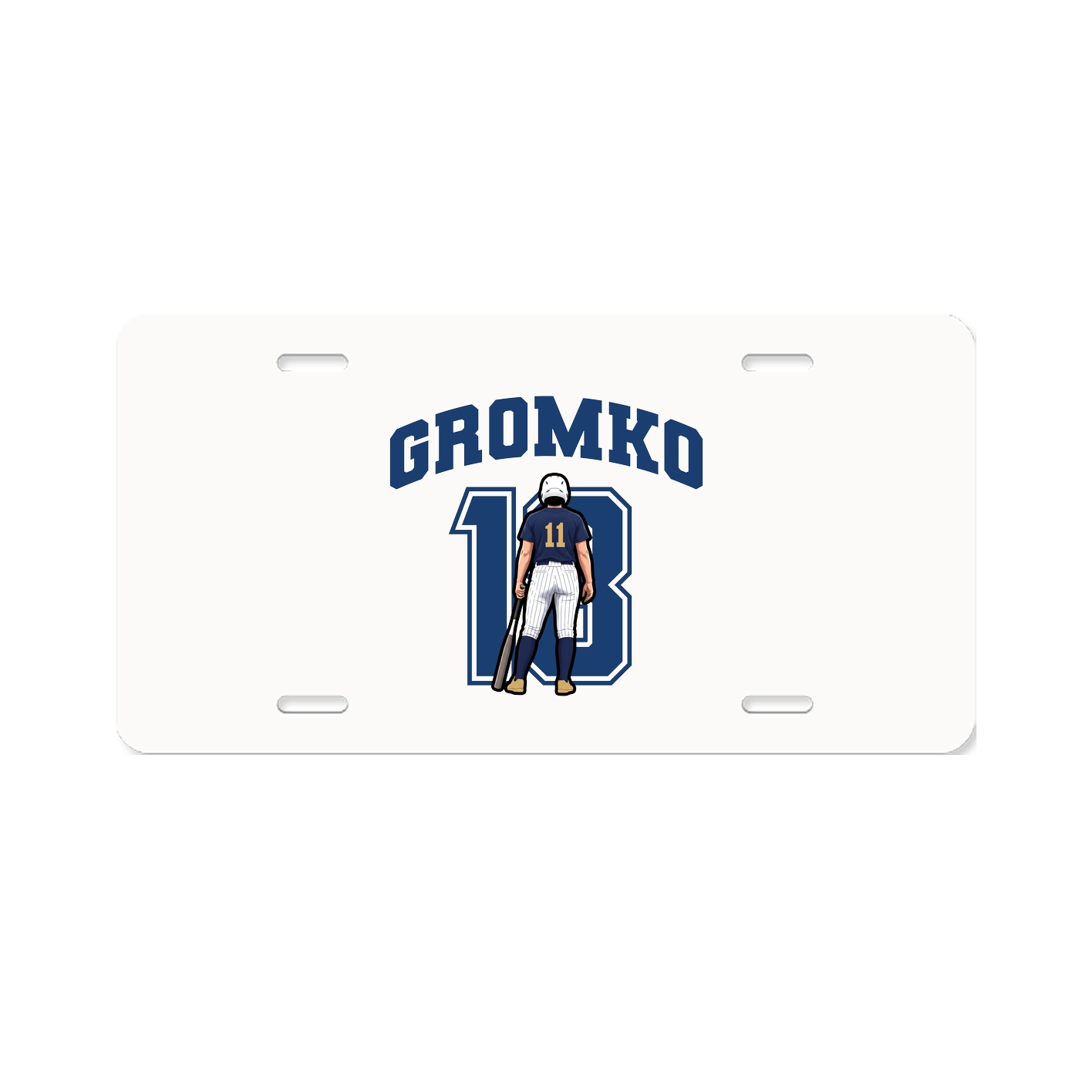 License Plate — Number in Classic