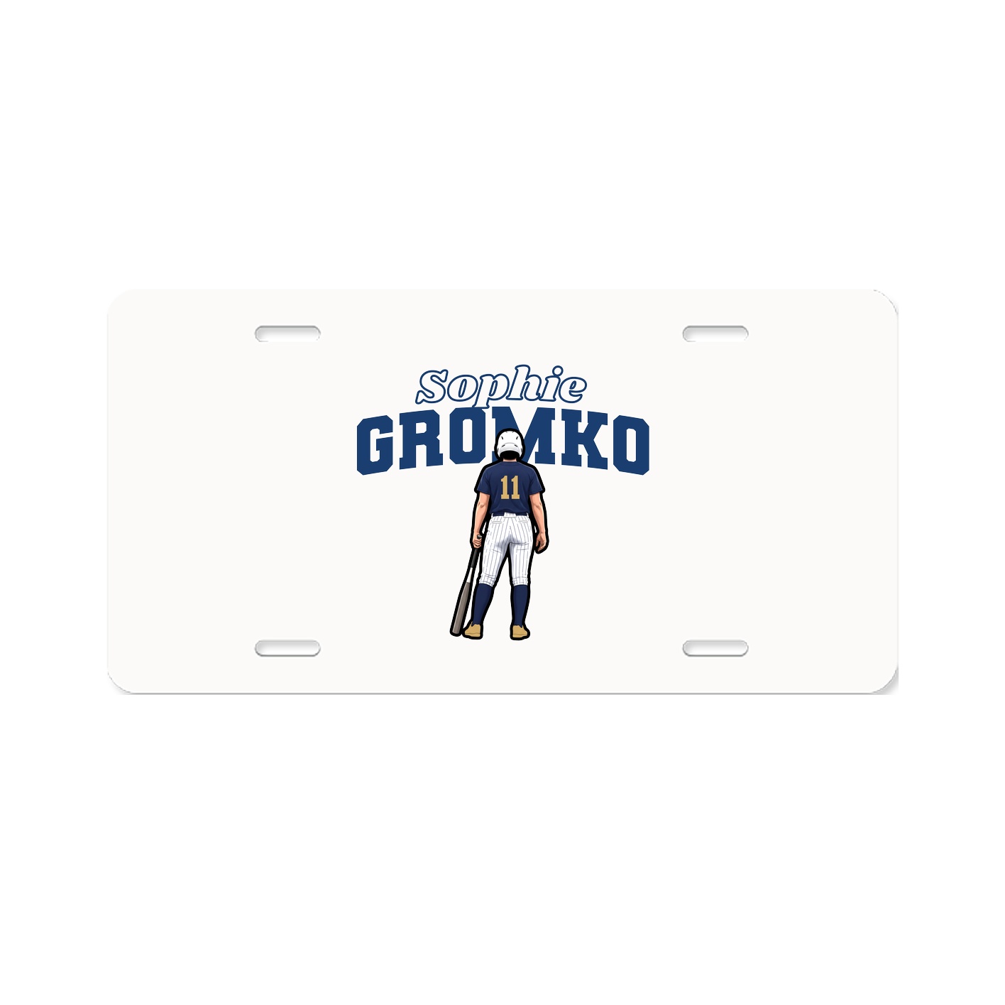 License Plate — Name Arch in Classic