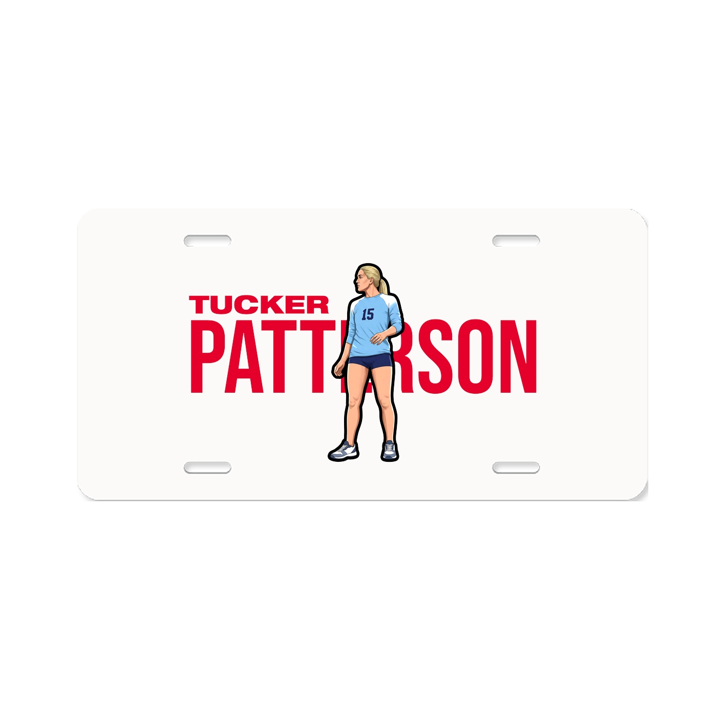 License Plate — Player Name in Classic