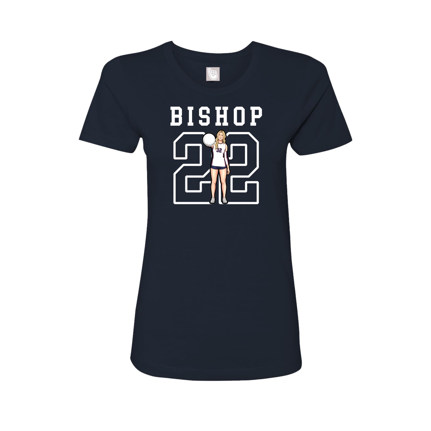 Fitted Women's Tee — Shirsey in Navy