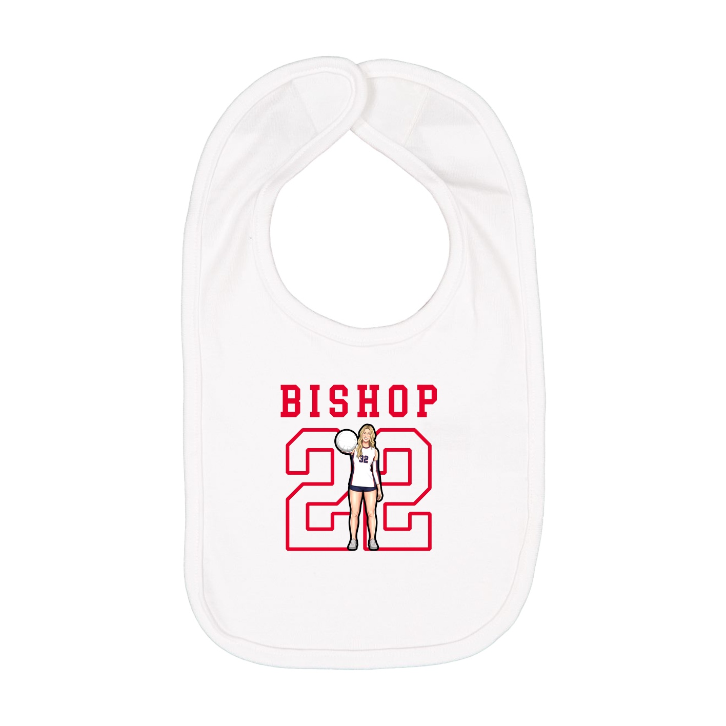 Infant Bib — Shirsey in White
