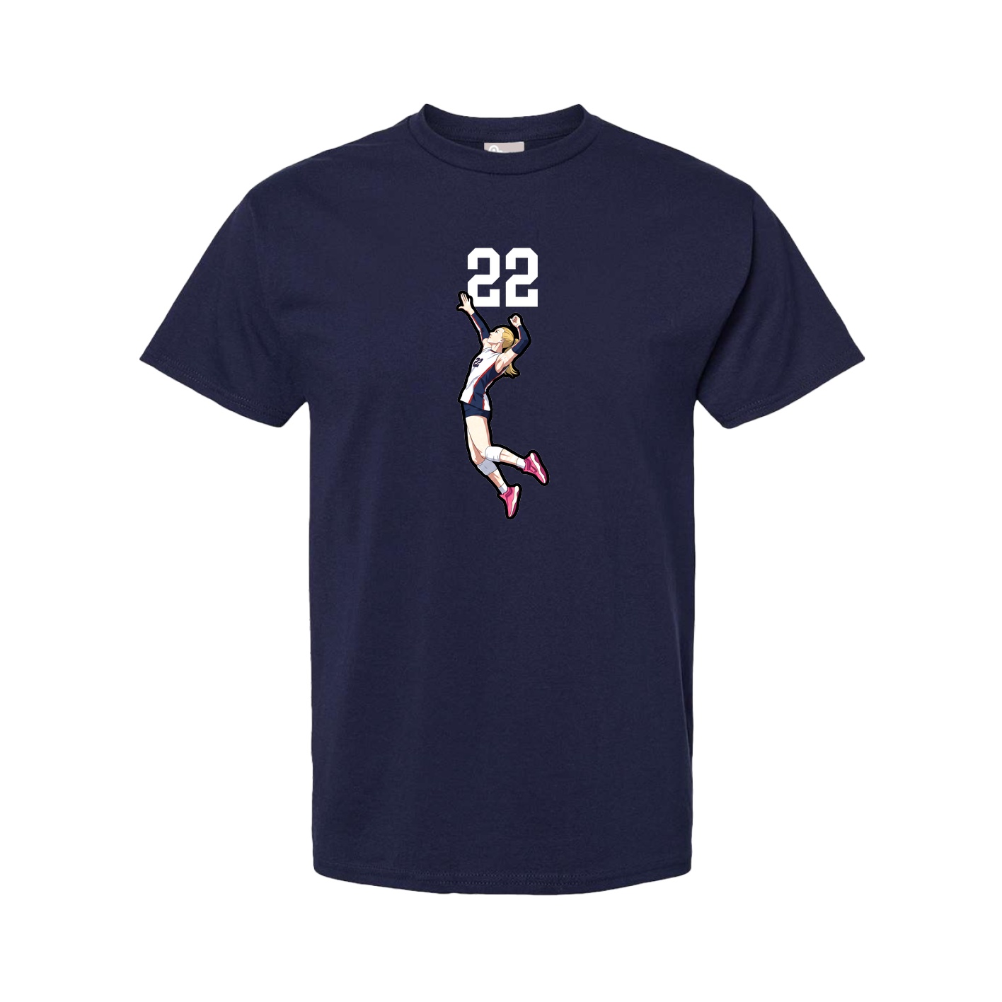Youth Tee — Number Top in Navy