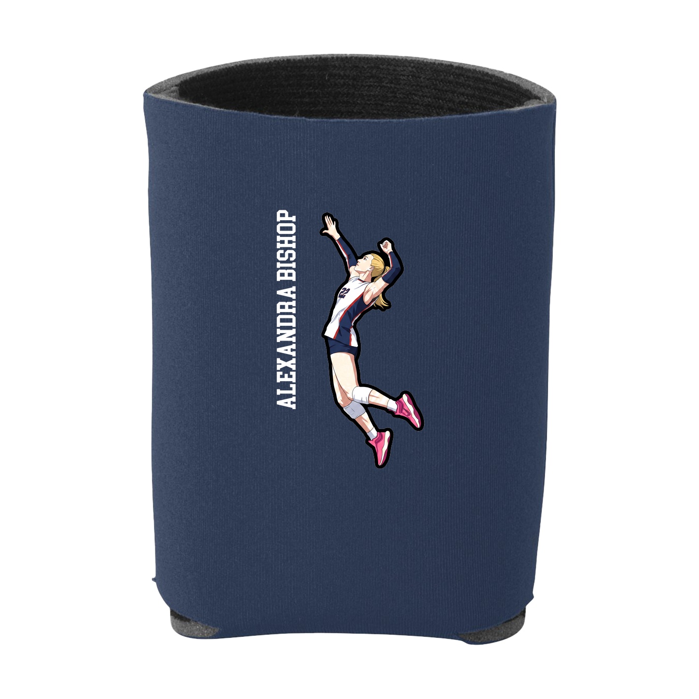Can Holder — Name Vertical in Navy