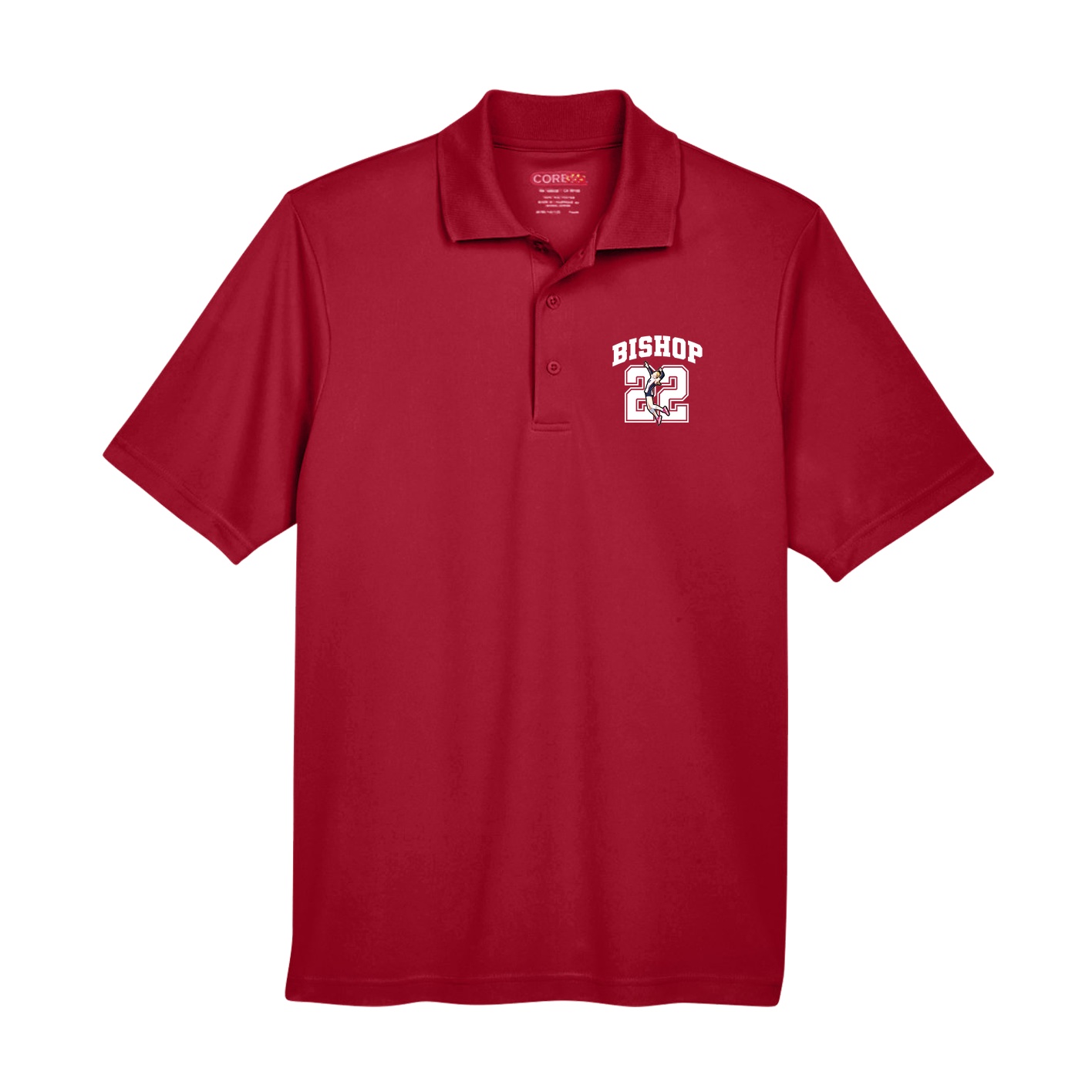 Performance Polo — Number in Red