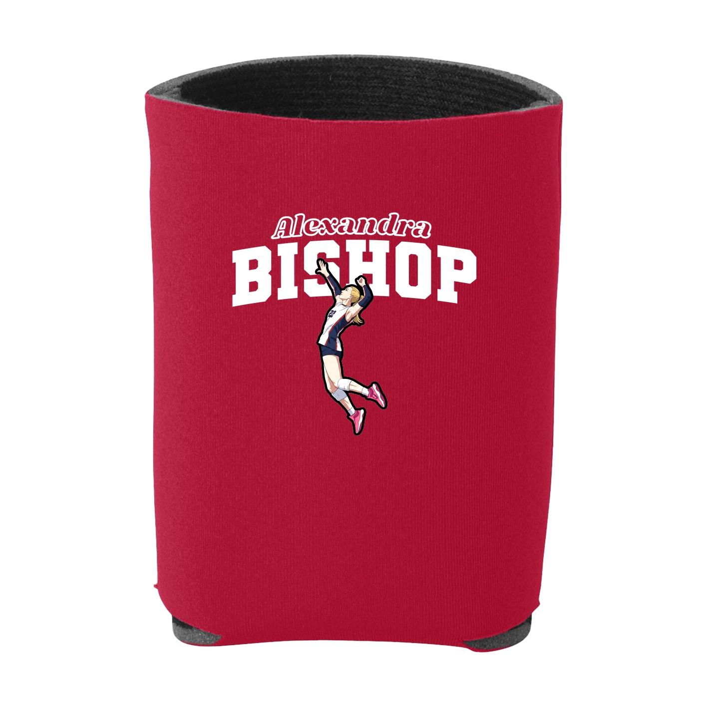 Can Holder — Name Arch in Red