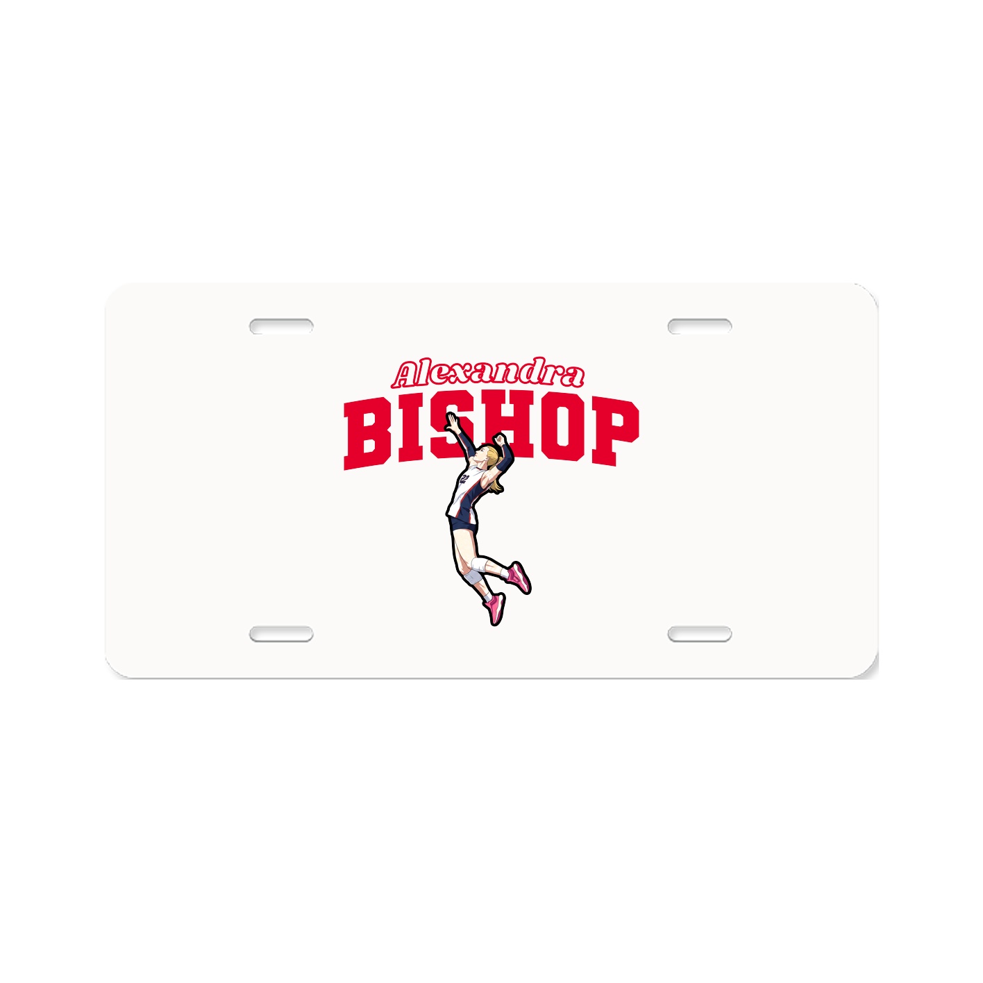 License Plate — Name Arch in Classic
