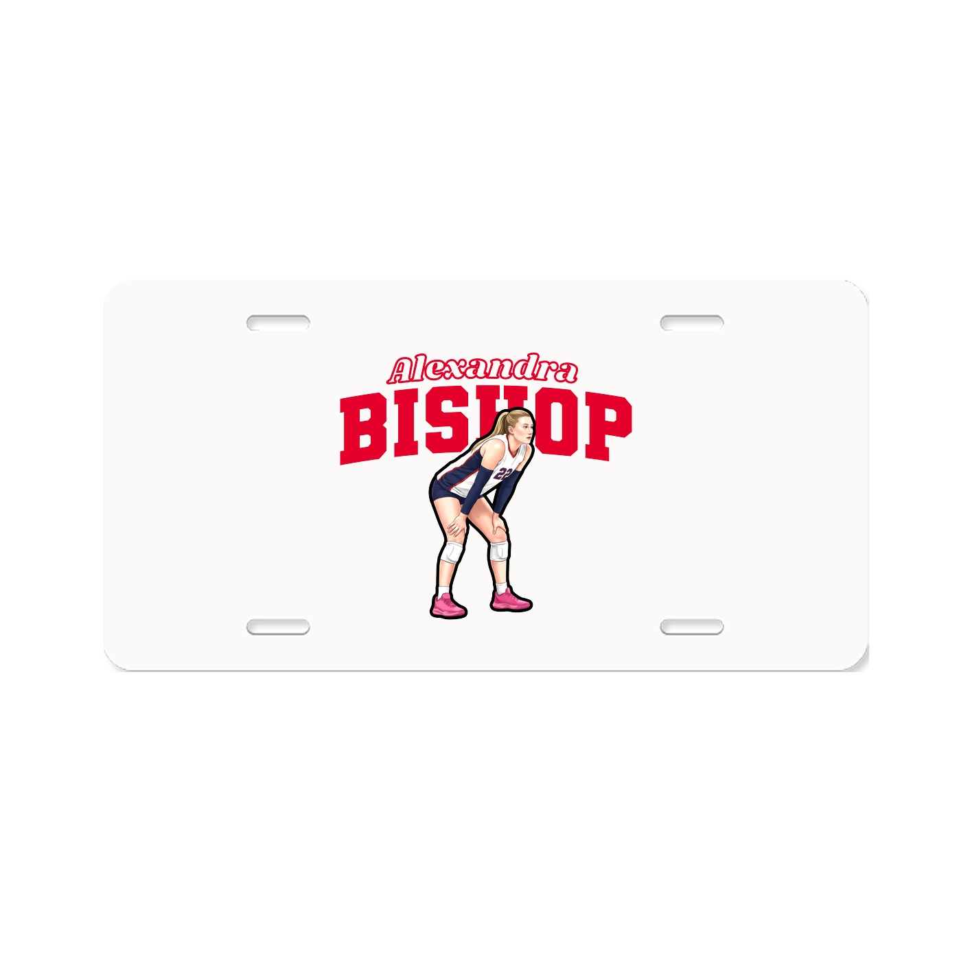 License Plate — Name Arch in Classic