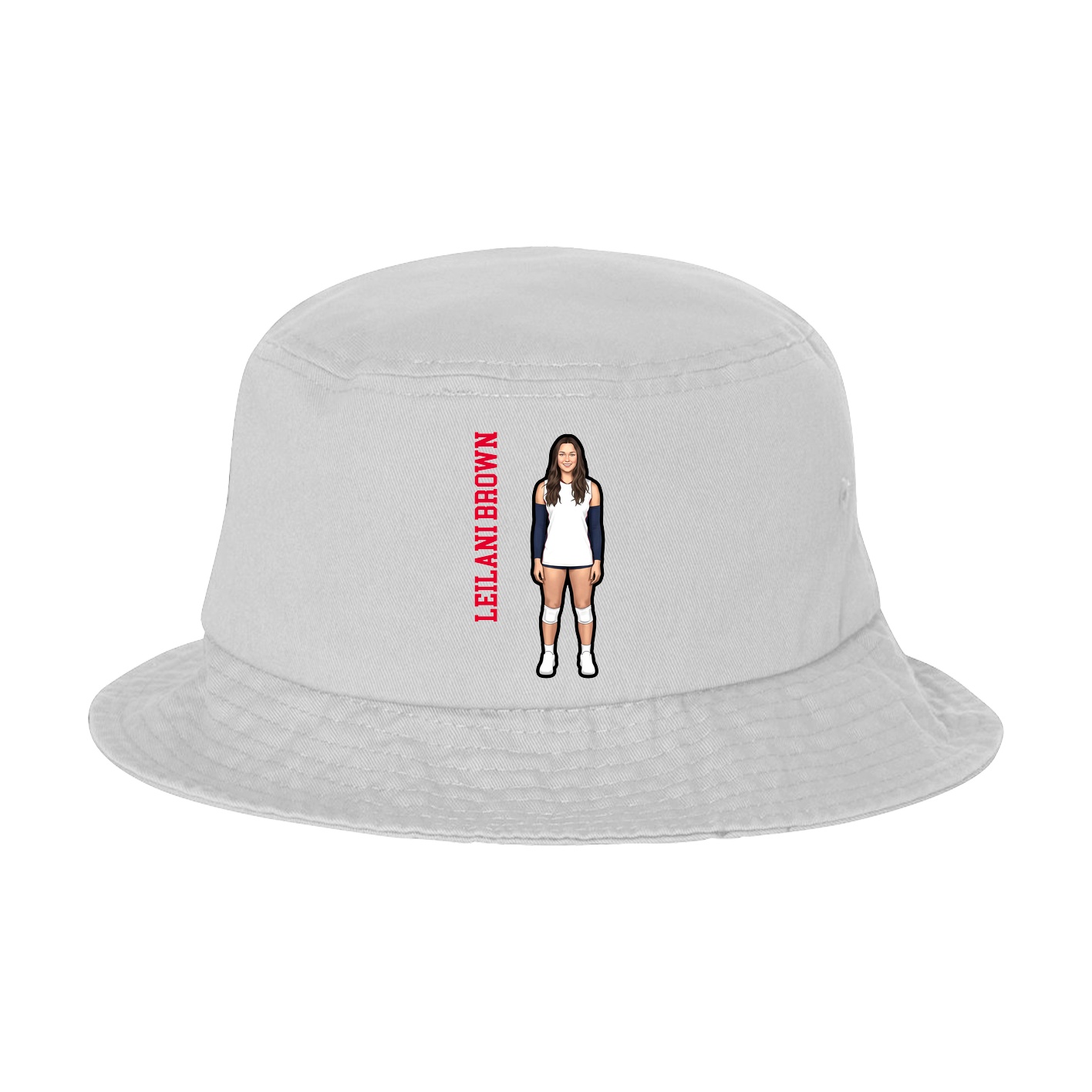Bucket Cap — Name Vertical in White