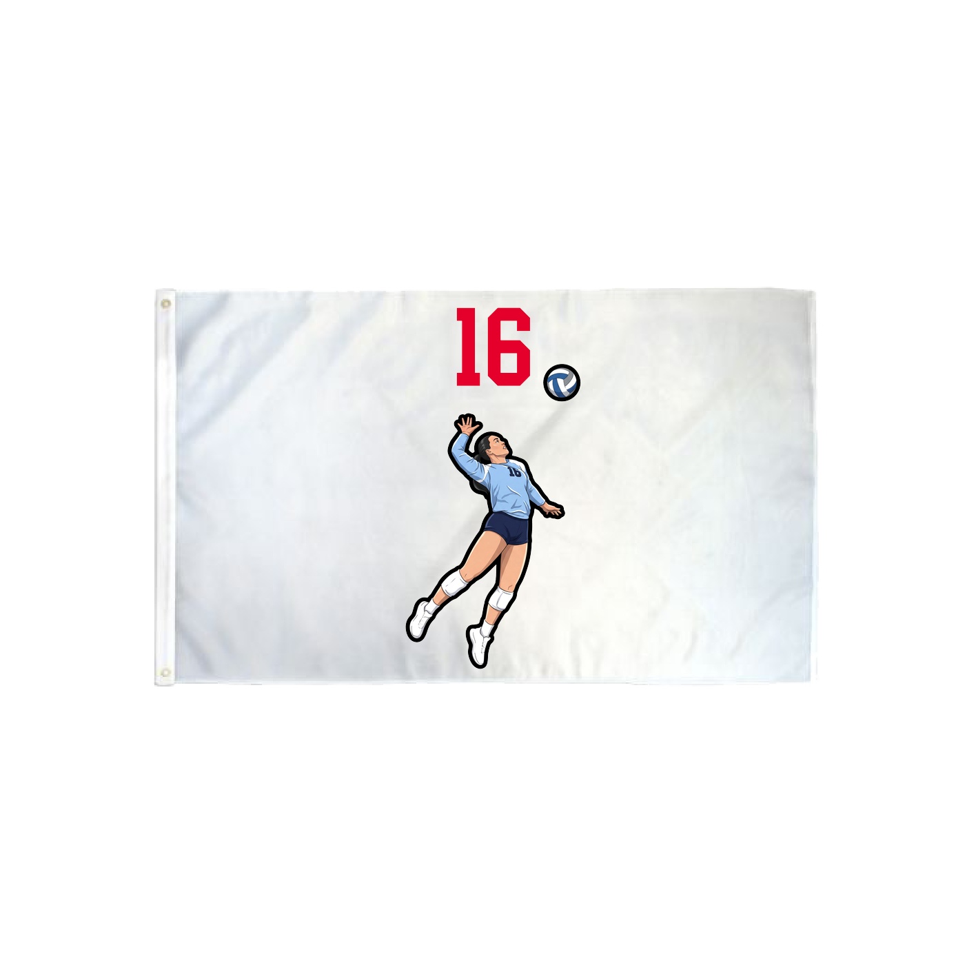 3x5 Flag — Number Top in Classic
