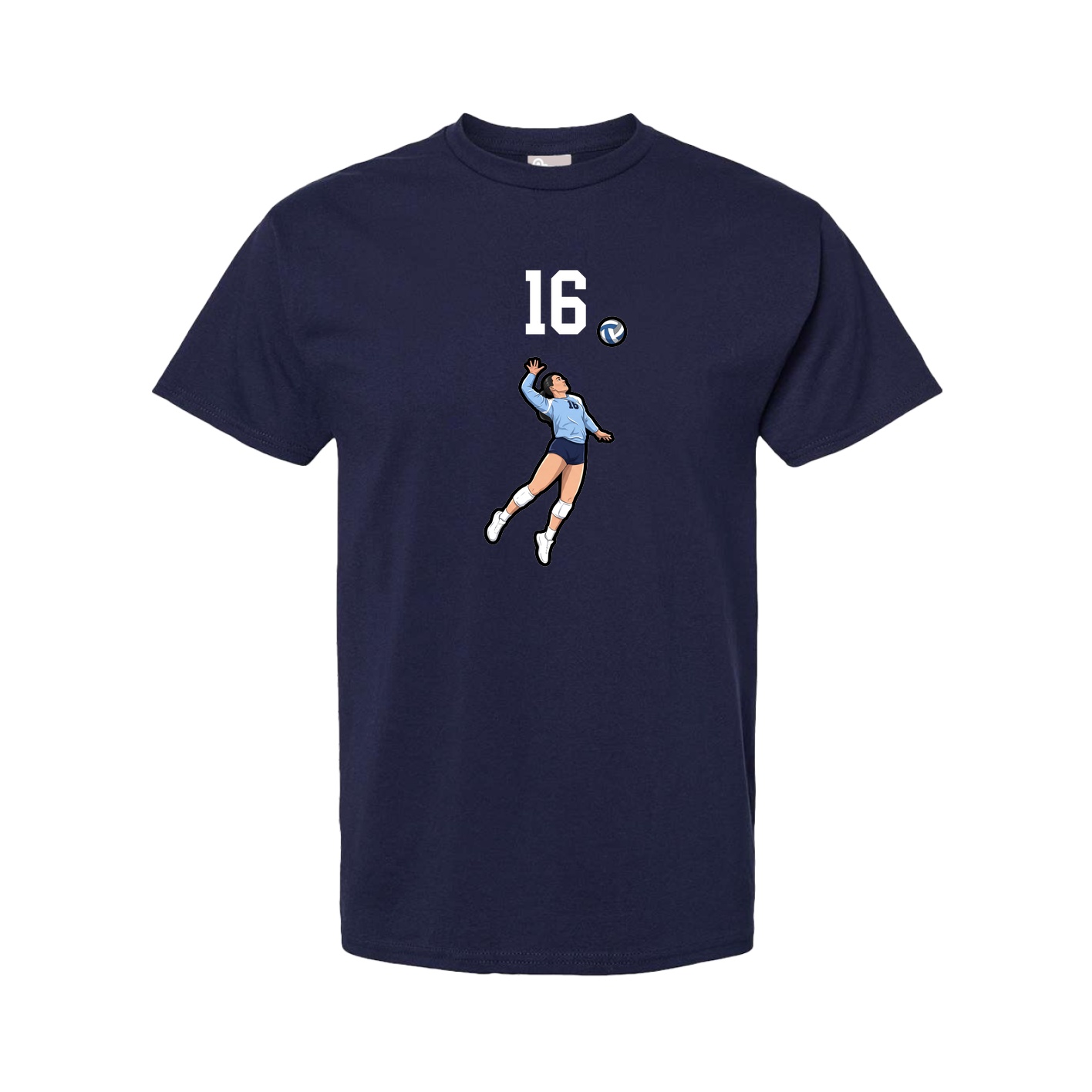 Youth Tee — Number Top in Navy
