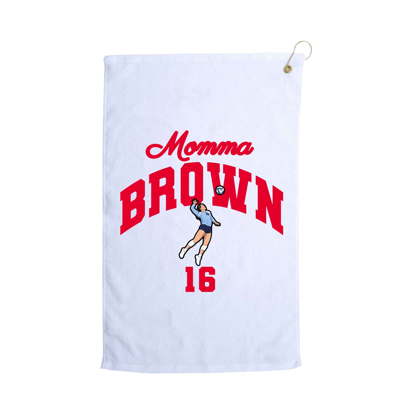Golf Towel — Mothers Day Arch in White