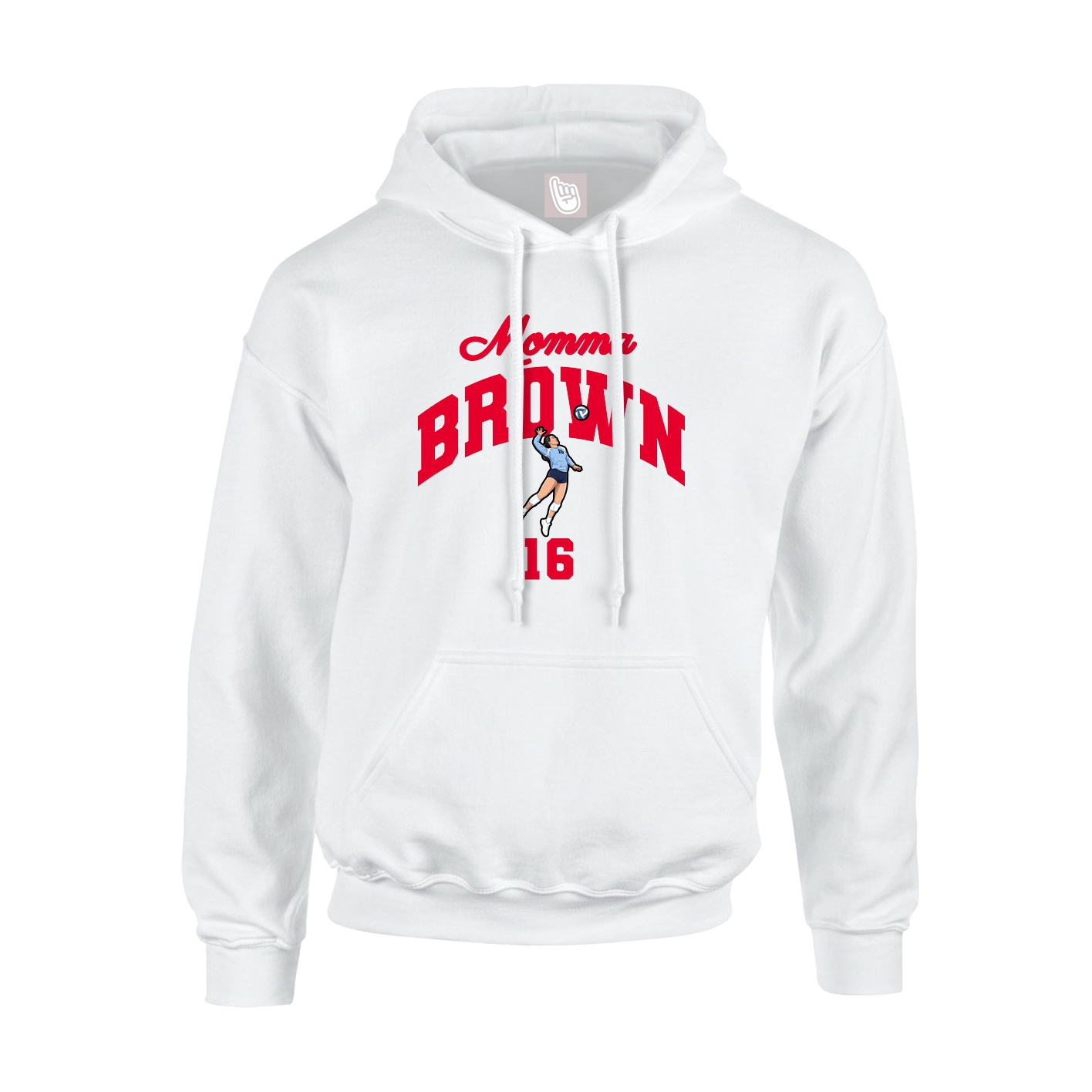 Youth Hoodie — Mothers Day Arch in White