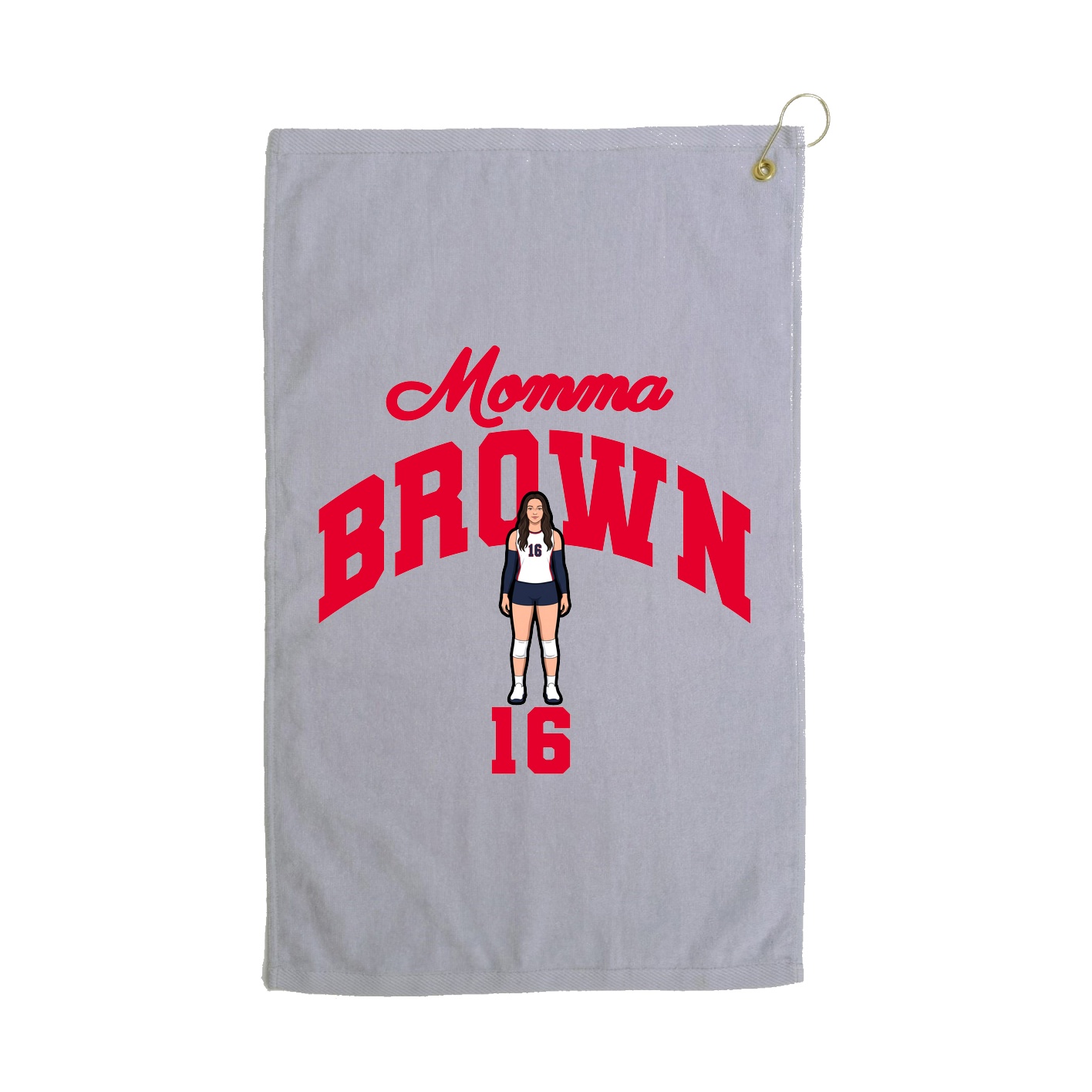 Golf Towel — Mothers Day Arch in Grey