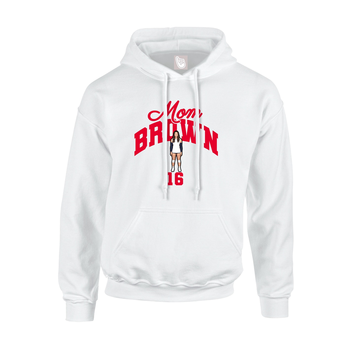 Hoodie — Mothers Day Arch in White